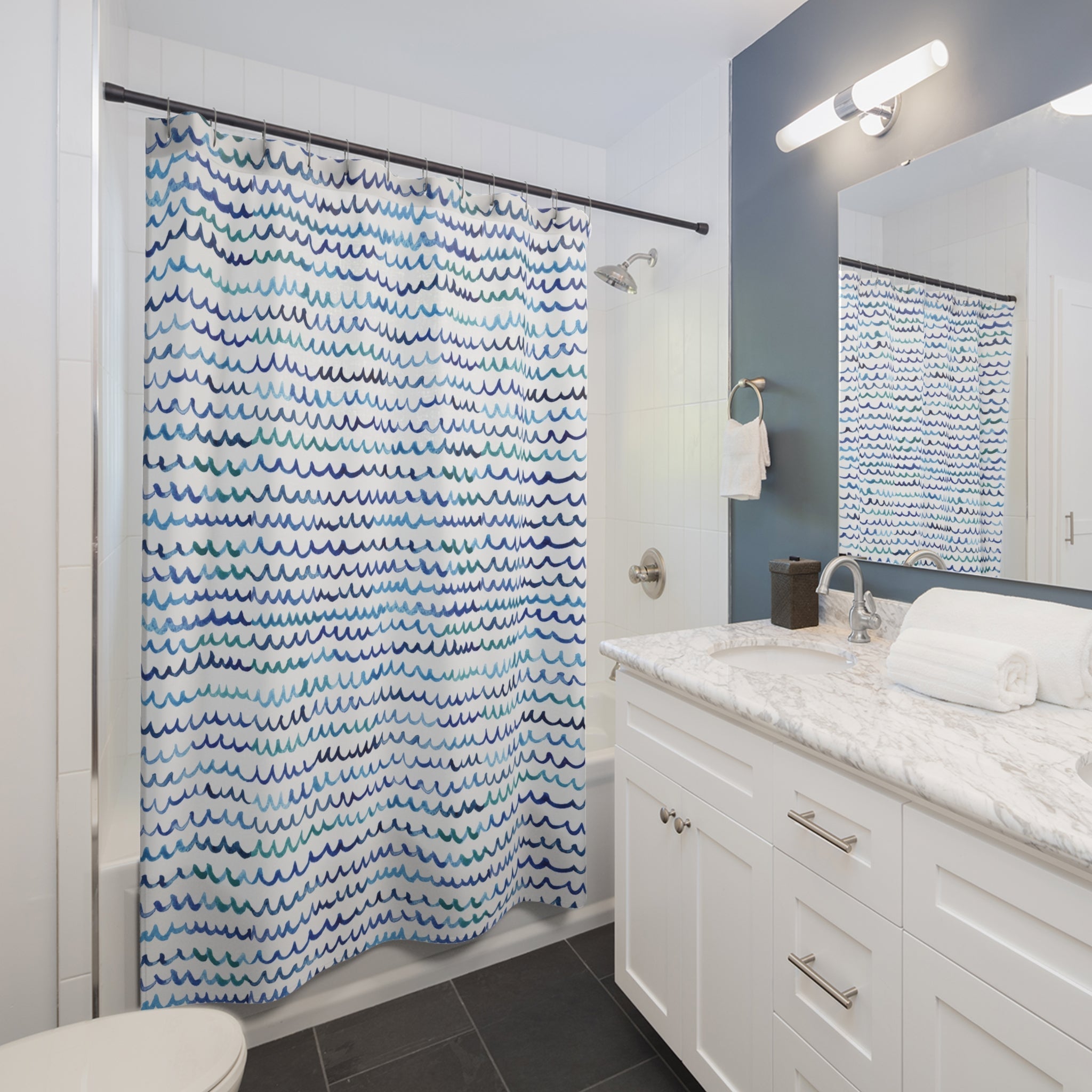 Make a splash: Introducing My Watercolor Shower Curtain Collection