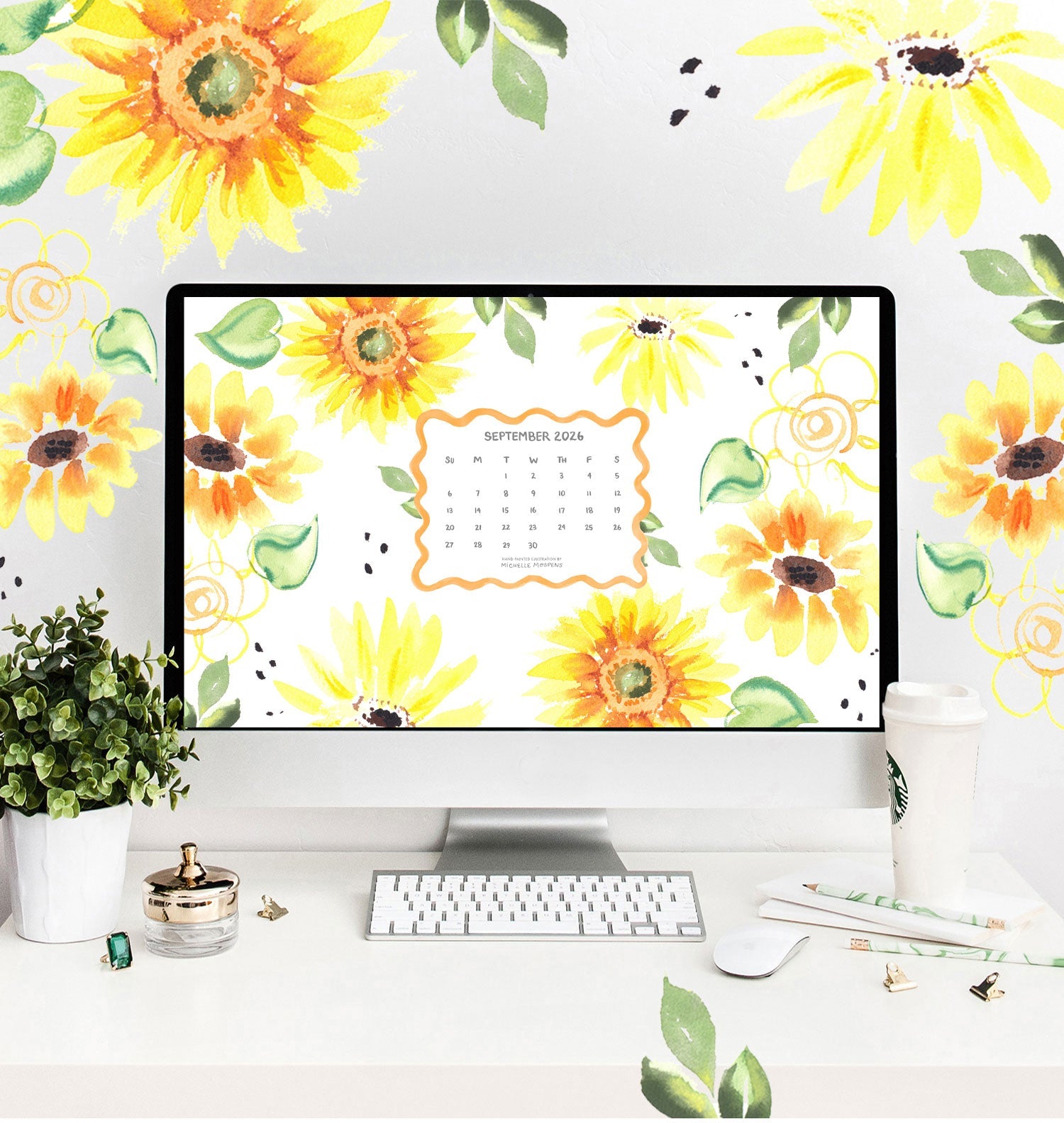 September Sunflowers Digital Wallpapers for your Tech