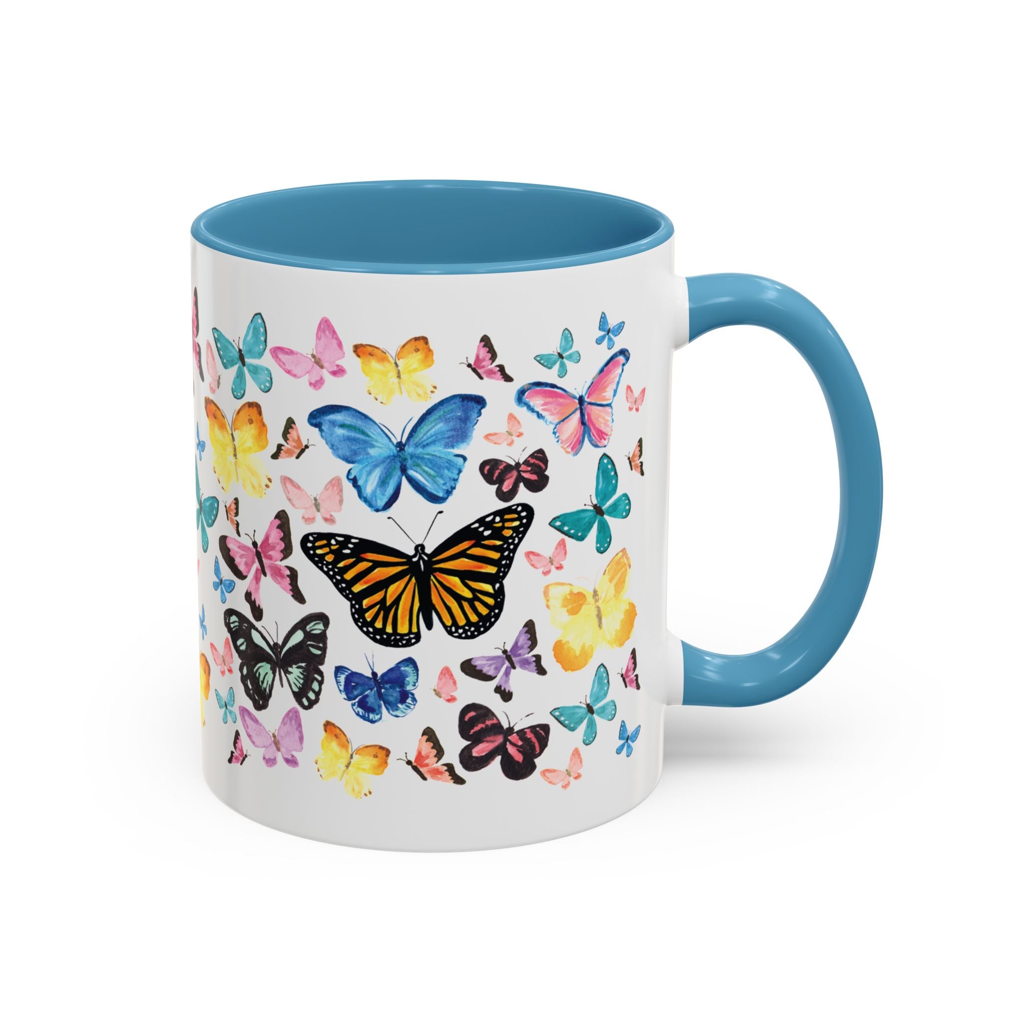 Michelle Mospens Watercolor Butterflies Coffee Tea Mug Cup | Butterfly Lover Gift