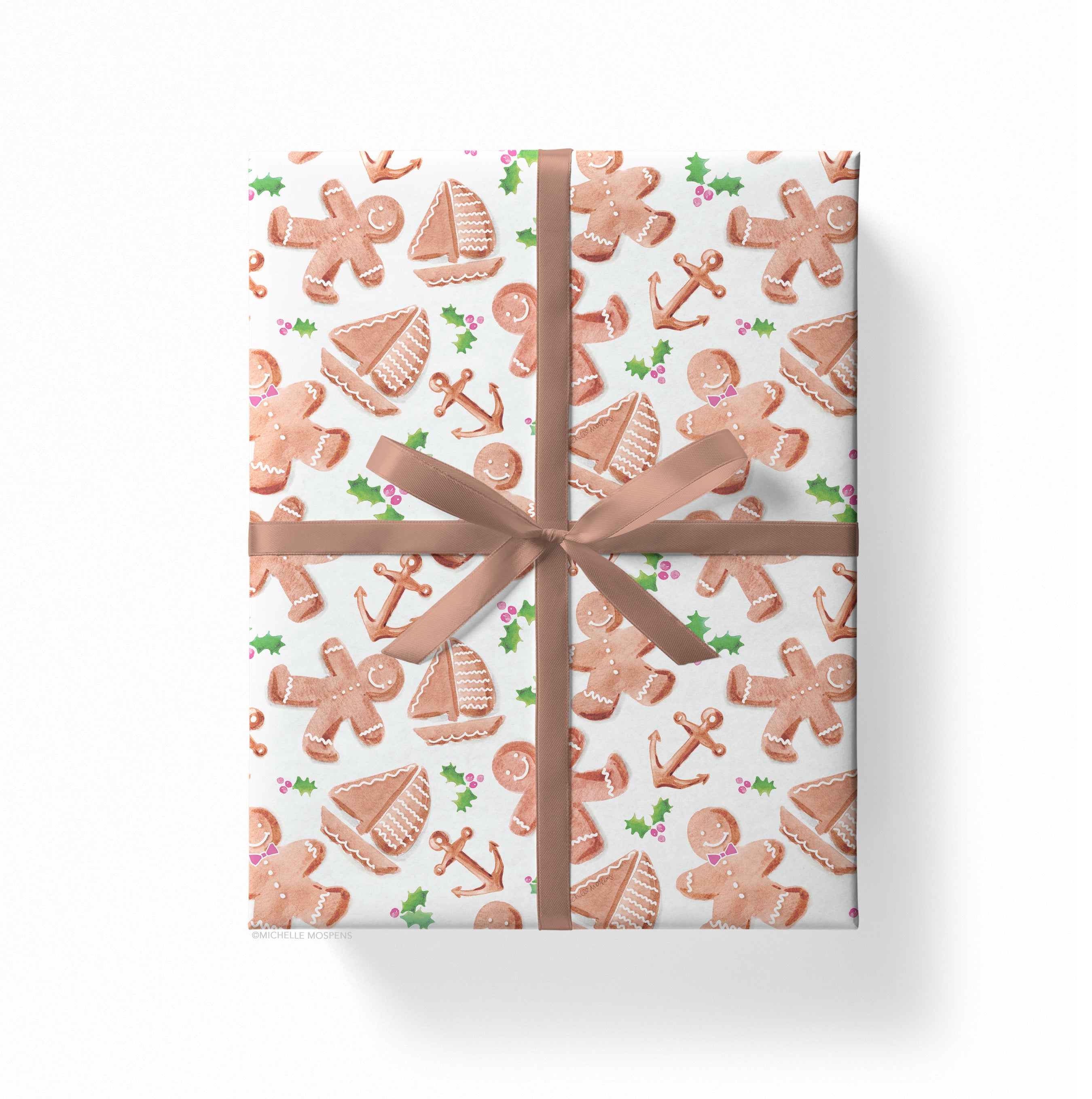 Gingerbread Christmas Wrapping Paper | Gingerbread Wrapping Paper |  Christmas