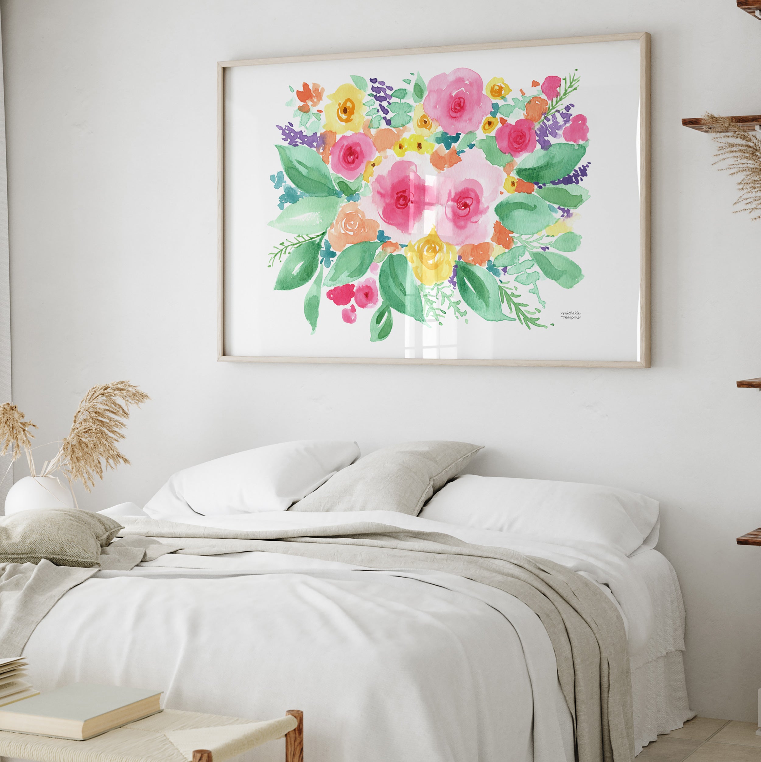 Garden Fresh Blooms Flowers Wall Art Print