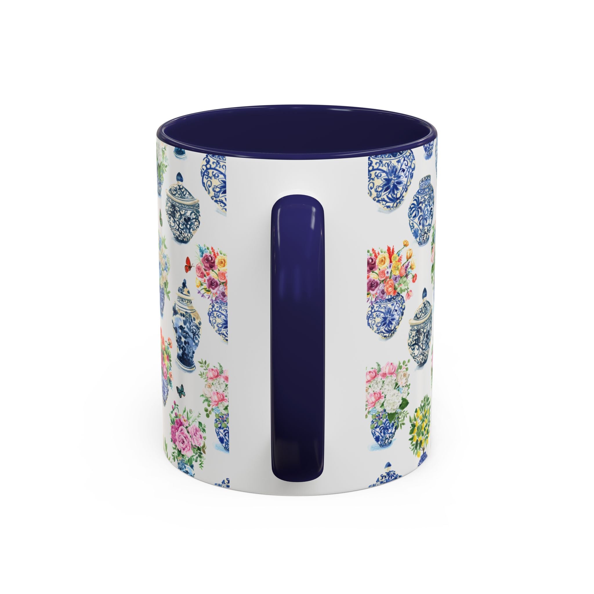 Michelle Mospens Ginger Jar Bouquets Watercolor Coffee Mug | Grandmillennial Gift