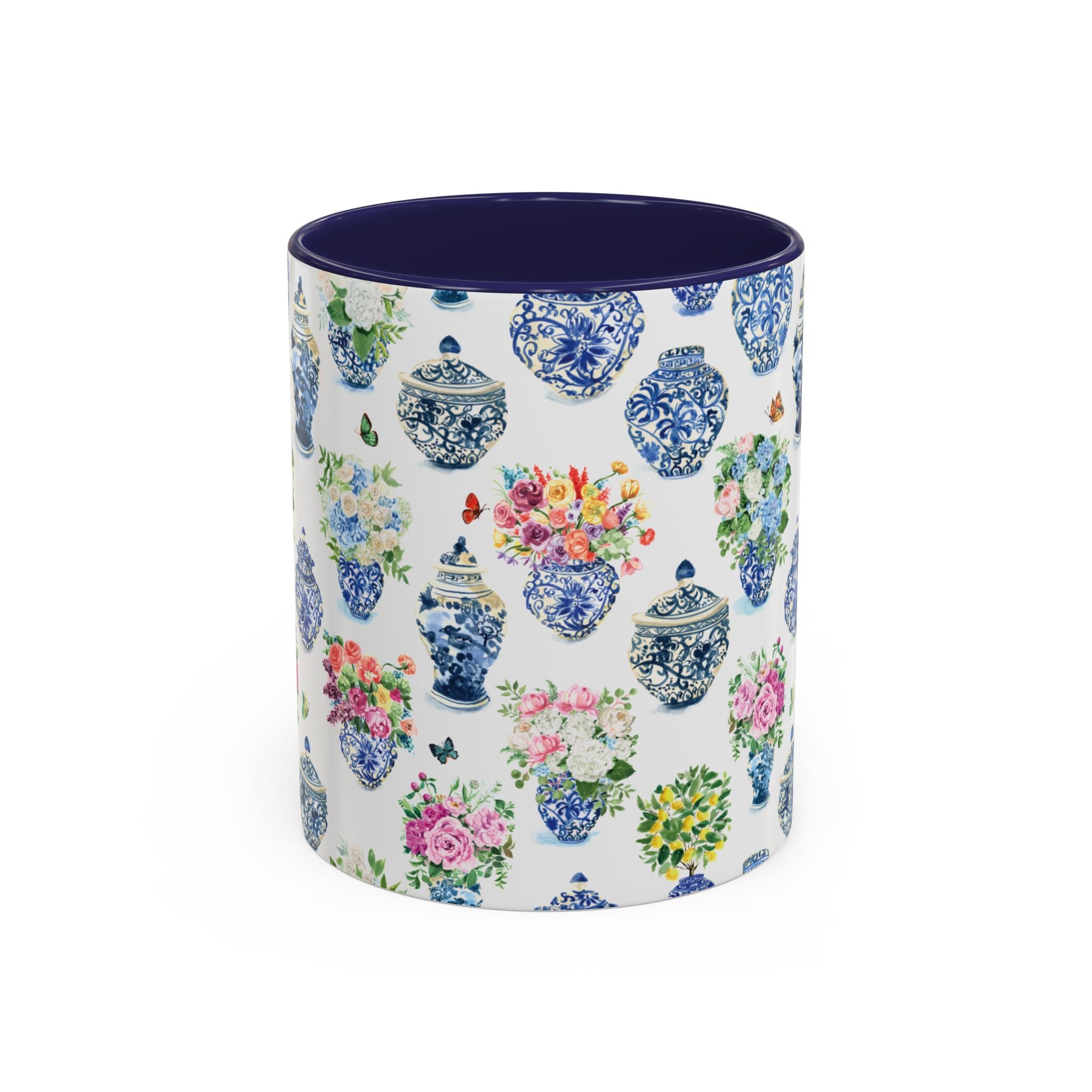 Michelle Mospens Ginger Jar Bouquets Watercolor Coffee Mug | Grandmillennial Gift
