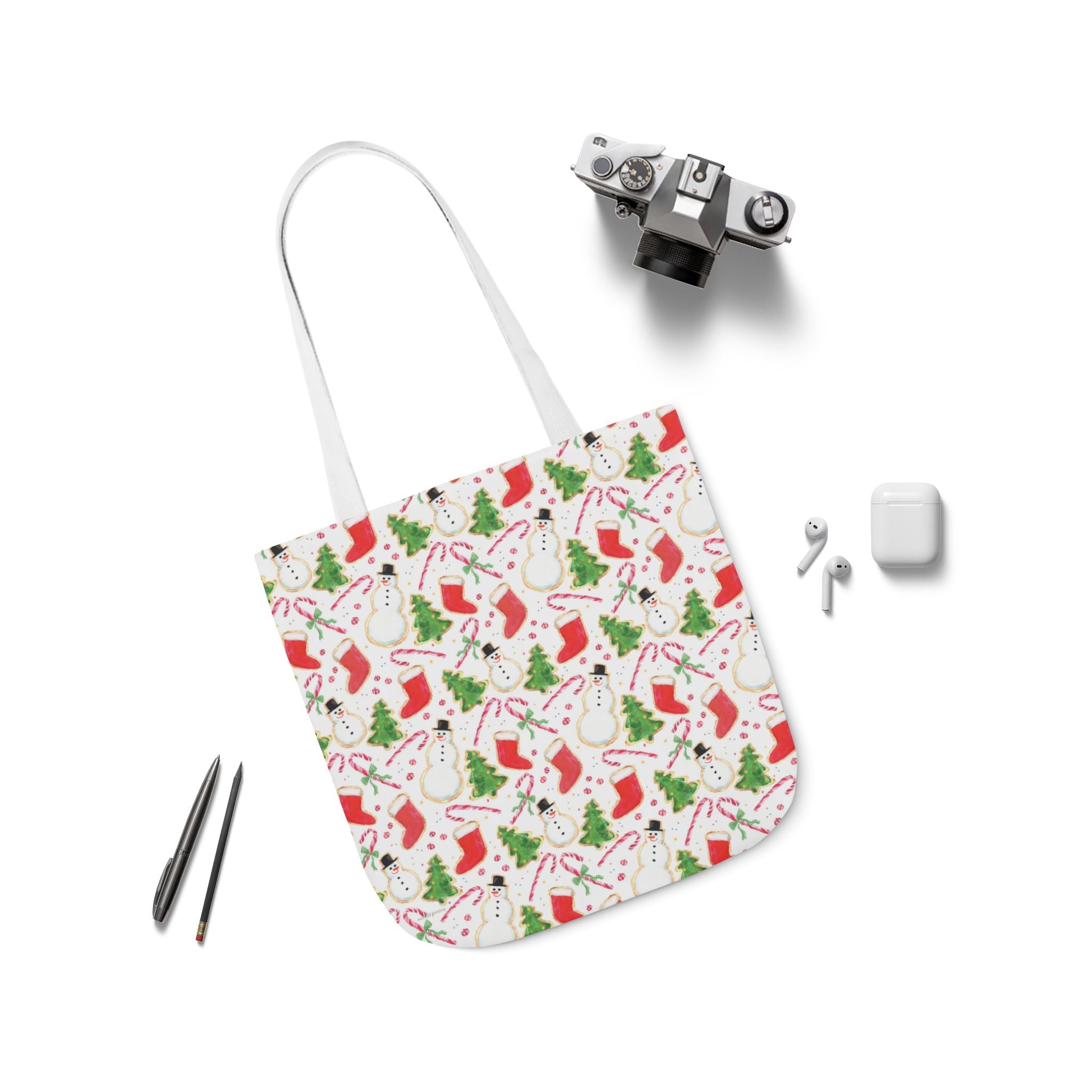 Illustrated Traditional Christmas Treats Tote Bag