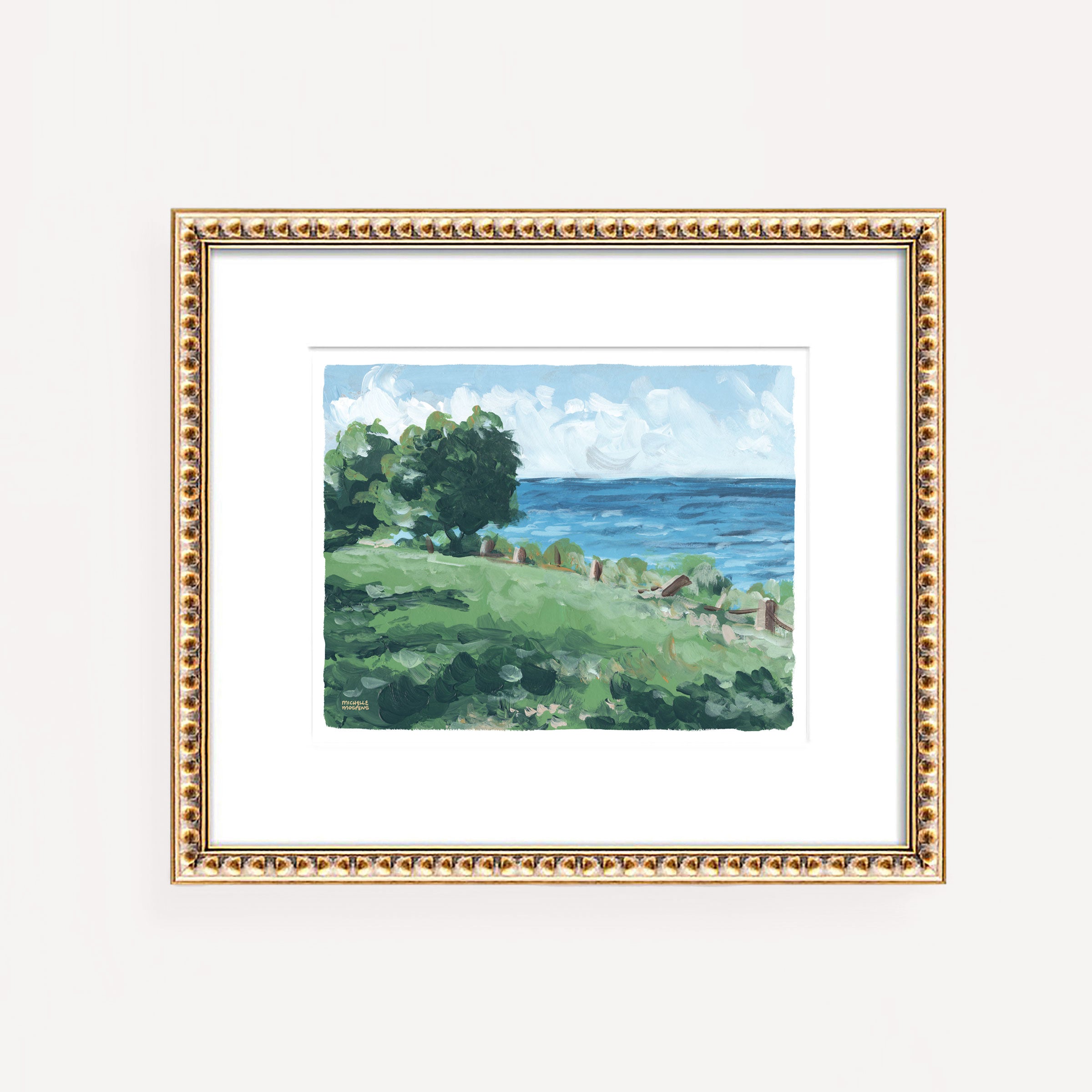 On The Horizon Landscape Painting Extra Large Wall Art Print - Michelle Mospens