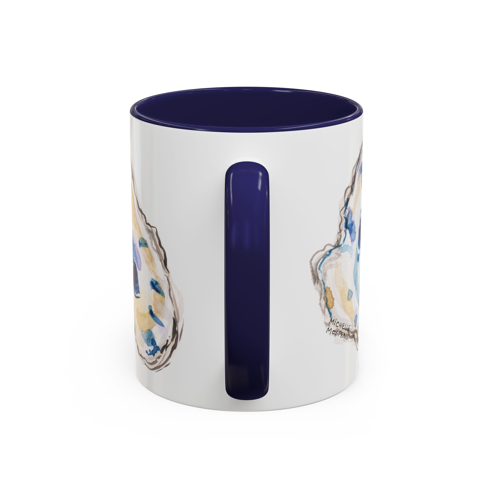 Michelle Mospens Oysters Watercolor Coffee Mug | Beach Lover Gift
