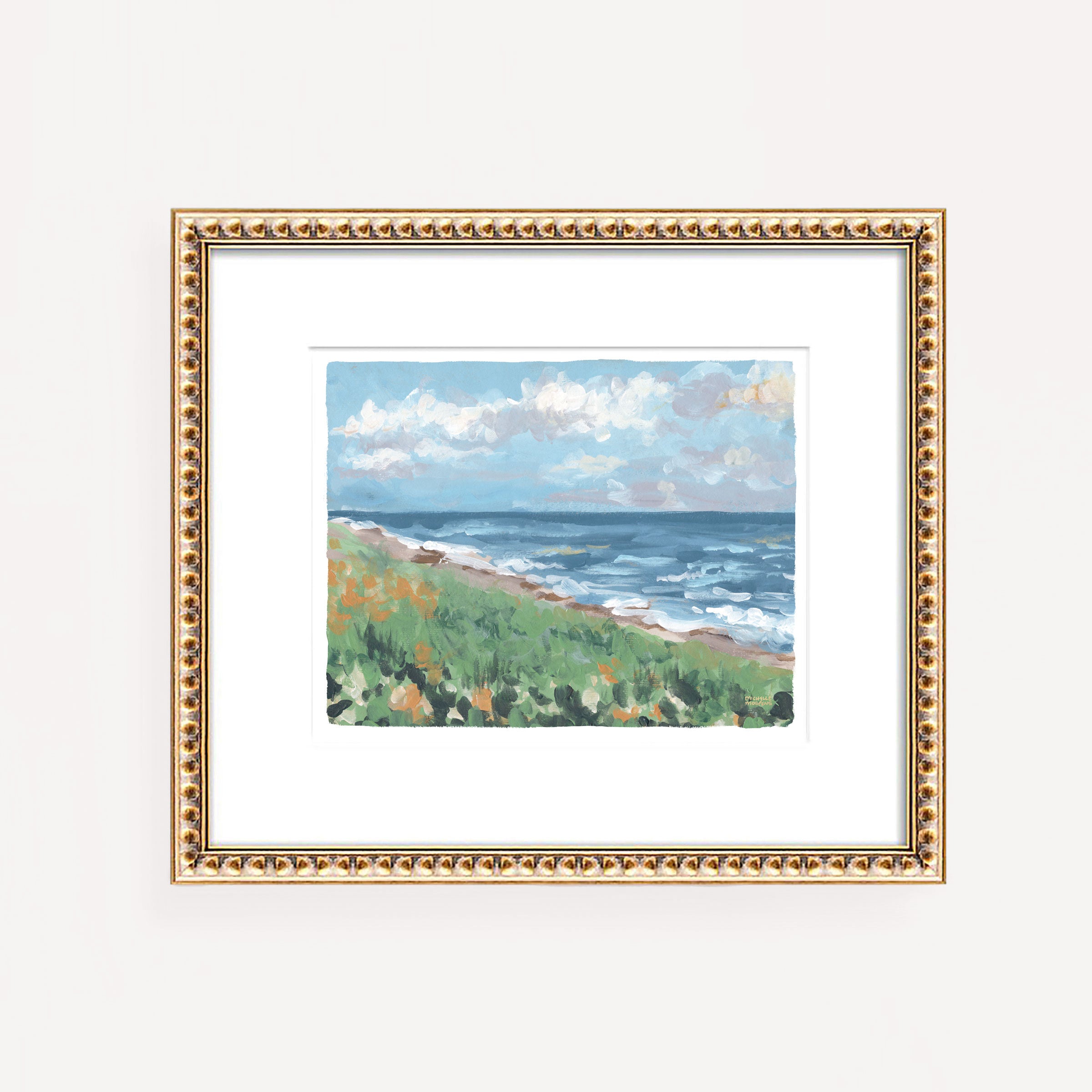 Beach Landscape Painting Wall Art Print by Michelle Mospens