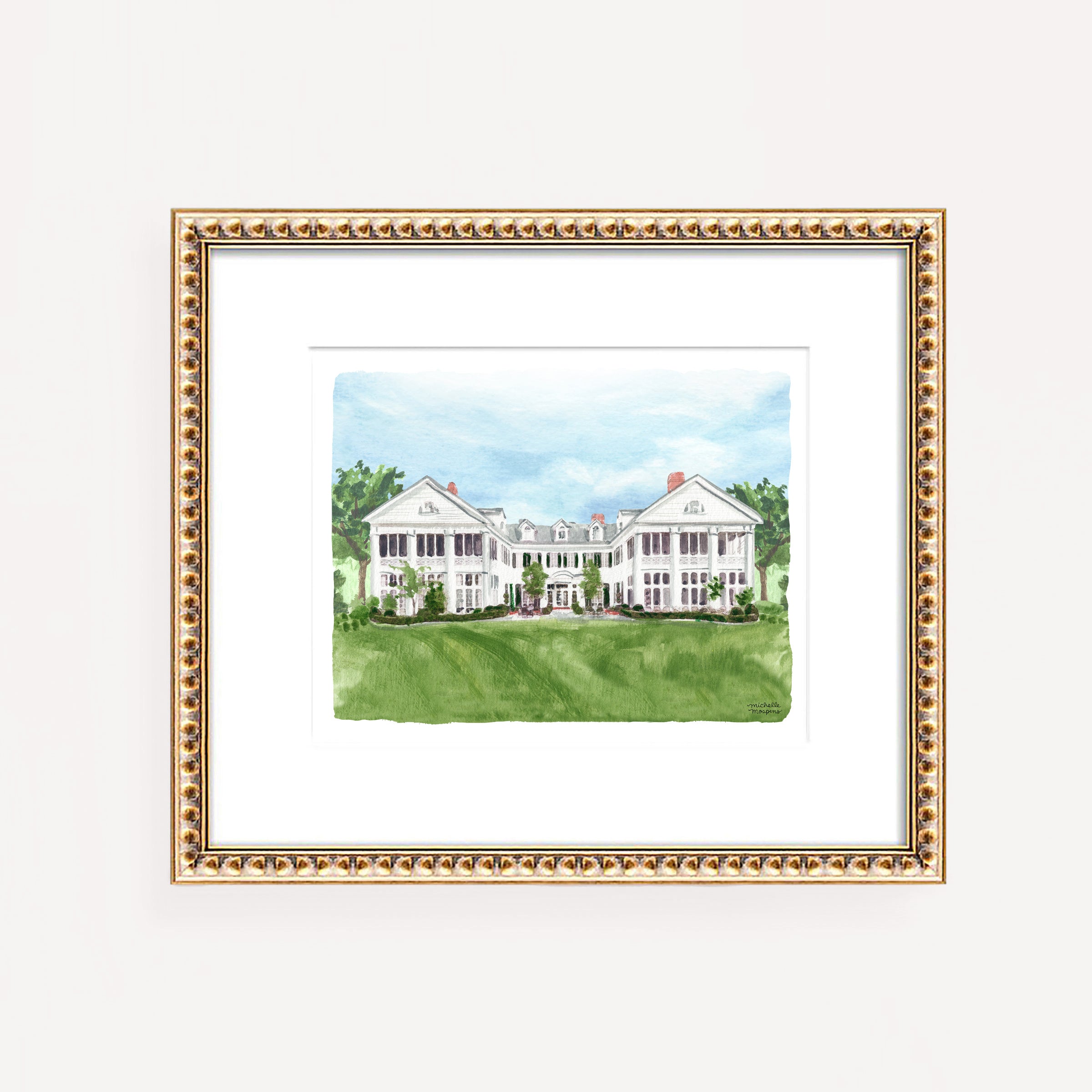 The Duke Mansion Charlotte North Carolina Venue Wall Art Print