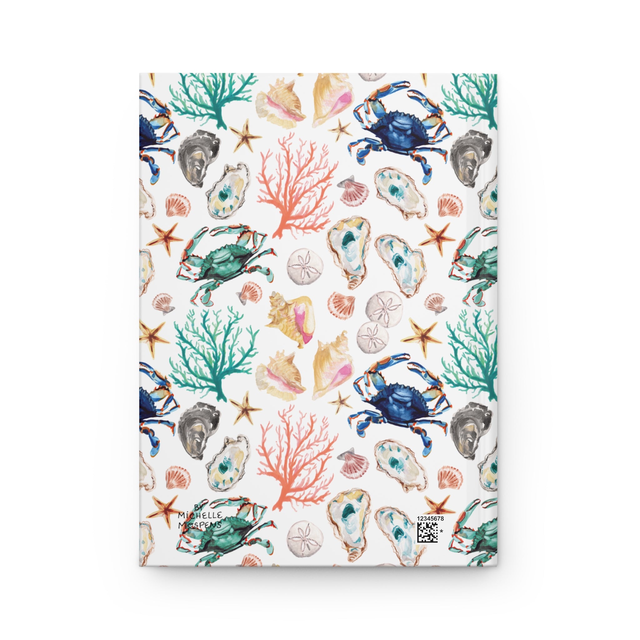 Watercolor Coastal Vibes Beachy Hardcover Journal - Michelle Mospens