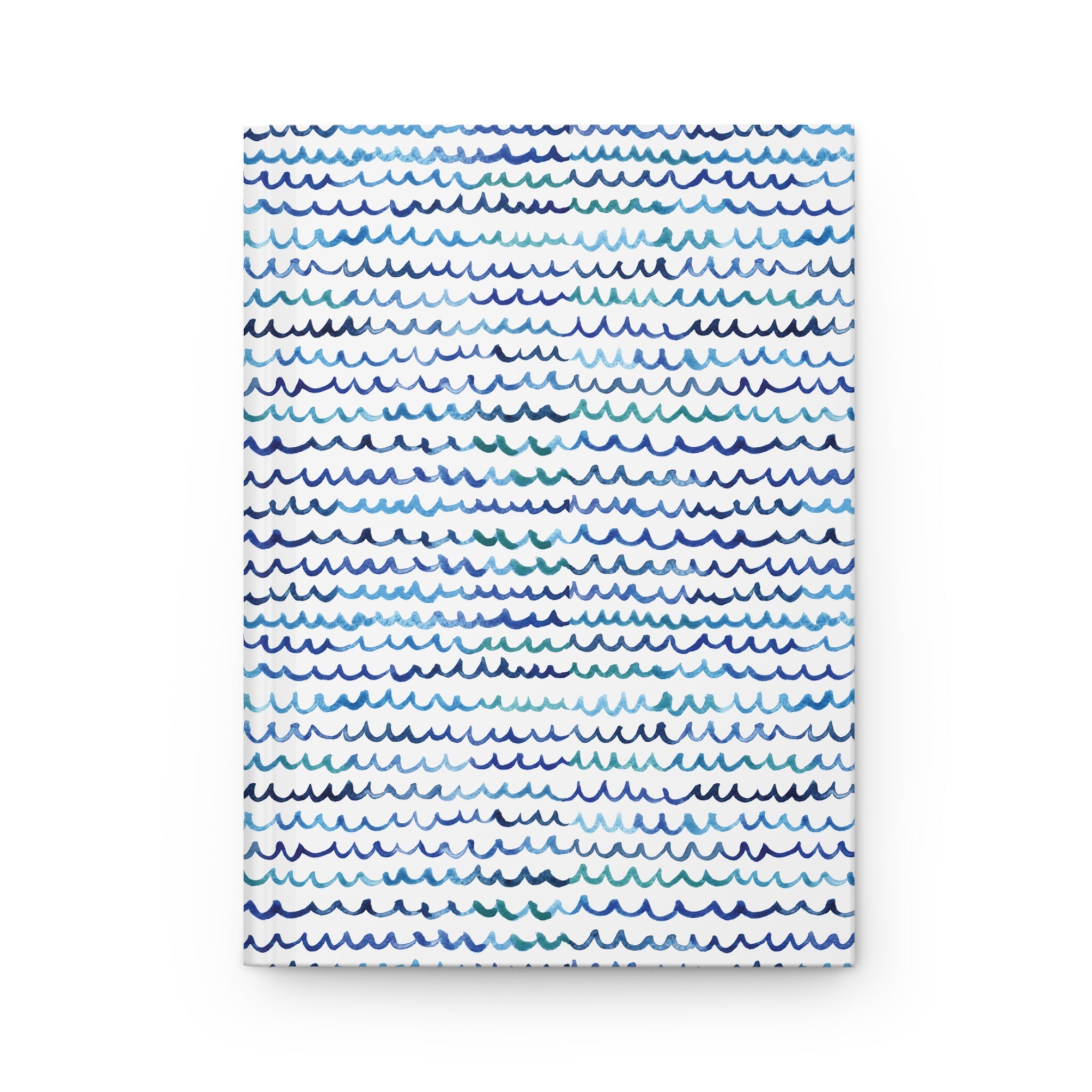 Watercolor Waves Coastal Hardcover Journal - Michelle Mospens