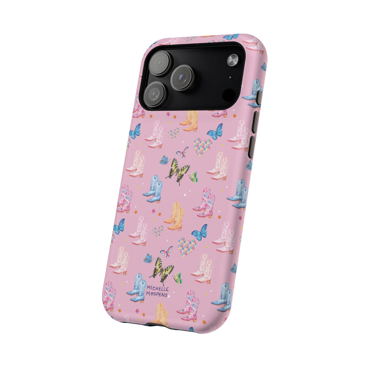 Watercolor Western Girly Phone Case, Modern Cowgirl iPhone Case | Michelle Mospens