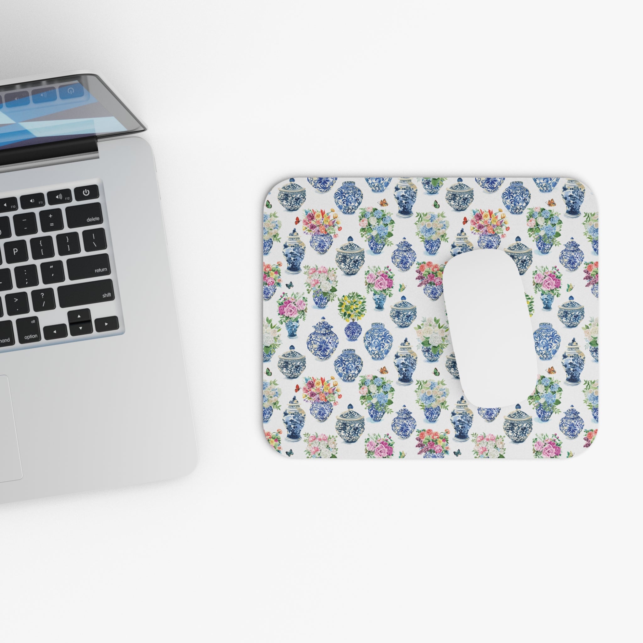 Watercolor Ginger Jar Bouquets Mouse Pad (Rectangle)
