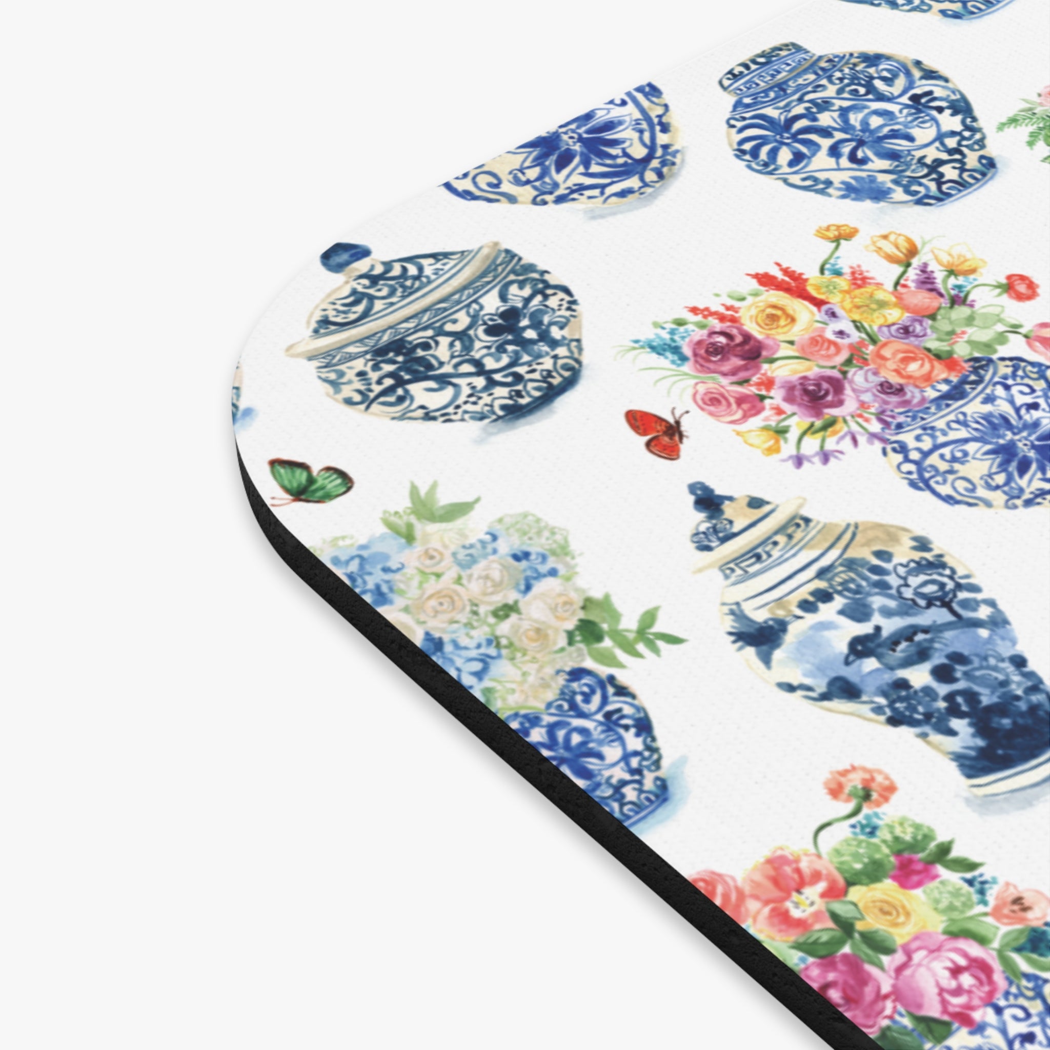Watercolor Ginger Jar Bouquets Mouse Pad (Rectangle)