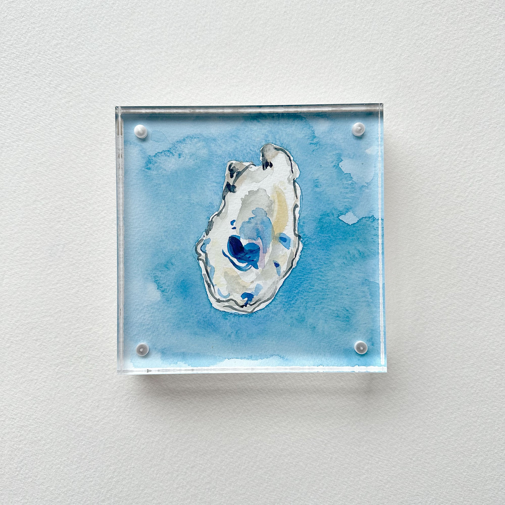 Oyster Original Watercolor Painting | Coastal Beach Artwork 1