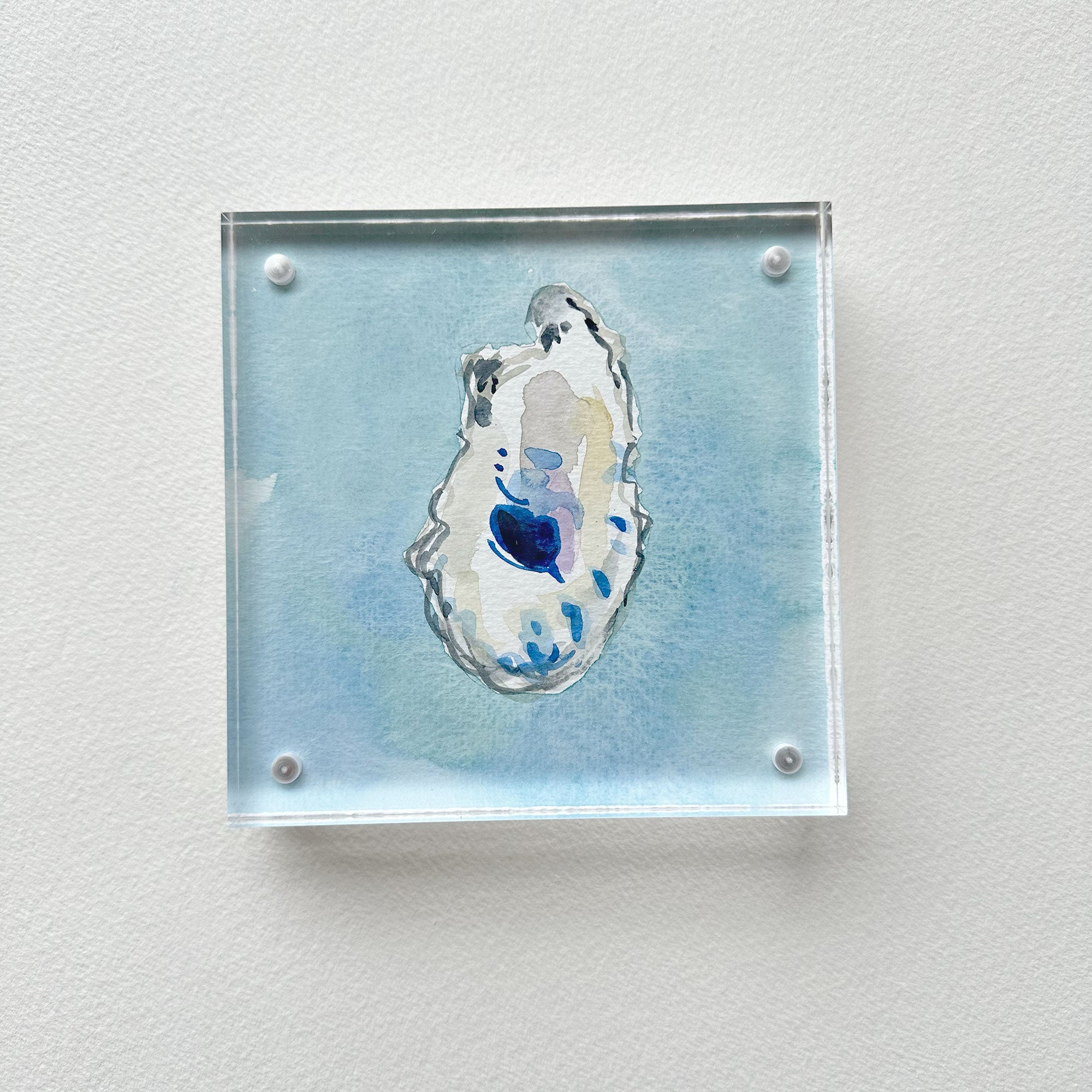 Oyster Original Watercolor Painting | Coastal Beach Artwork 5
