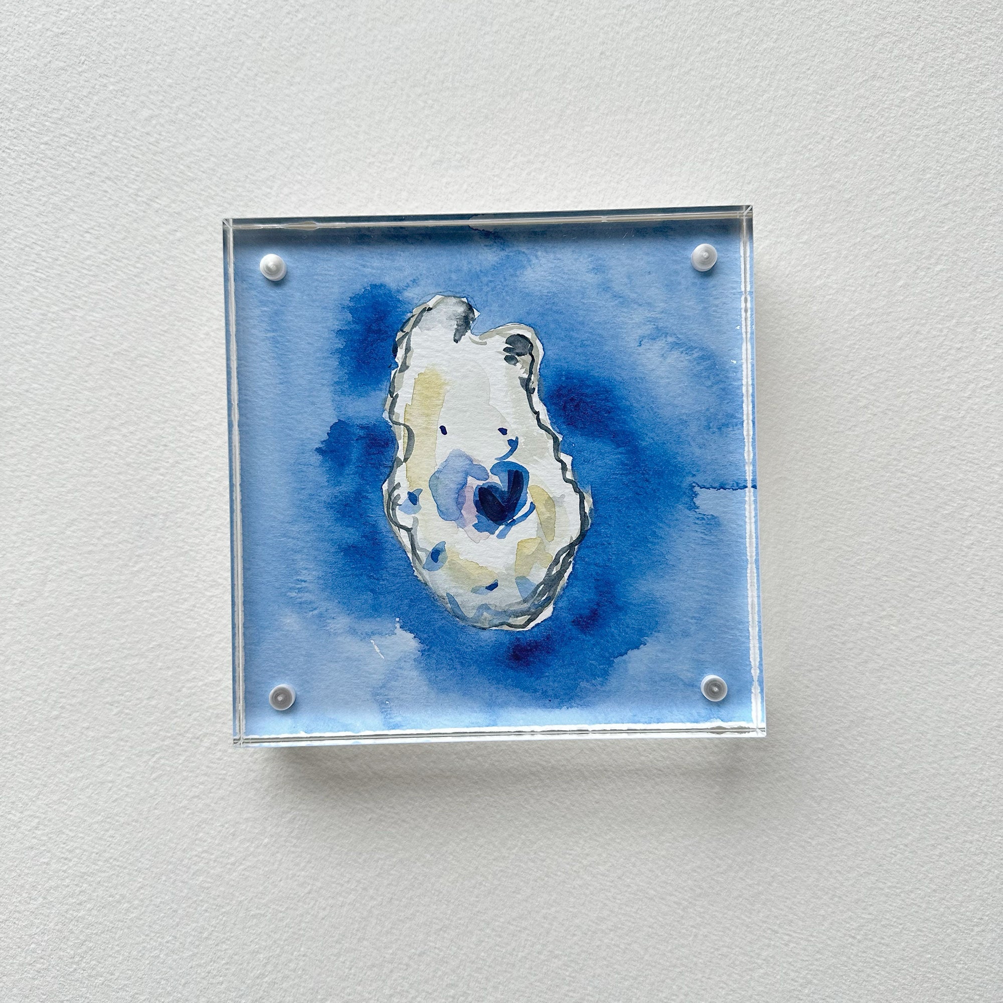 Oyster Original Watercolor Painting | Coastal Beach Artwork 6