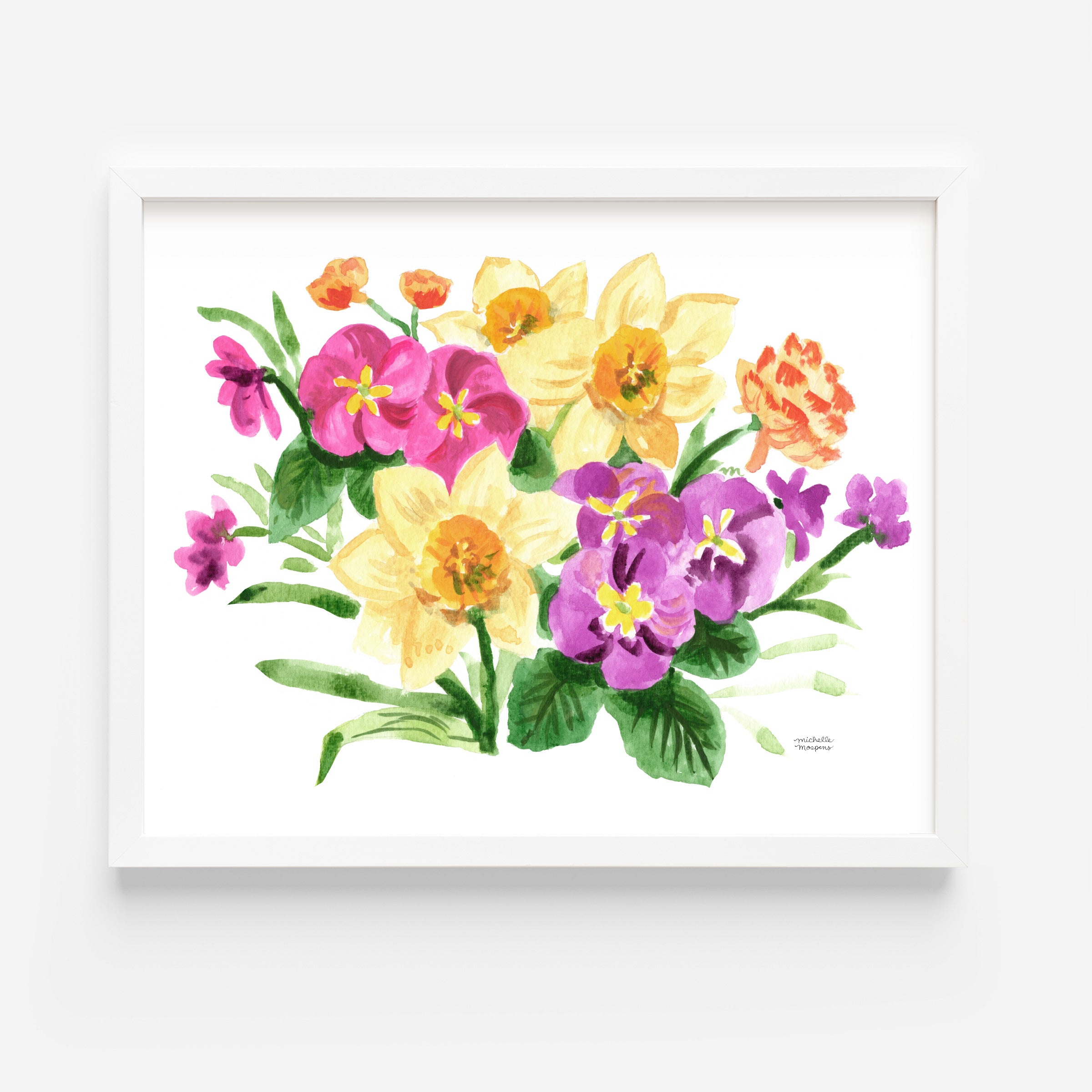 Spring Has Sprung Floral Wall Art Print