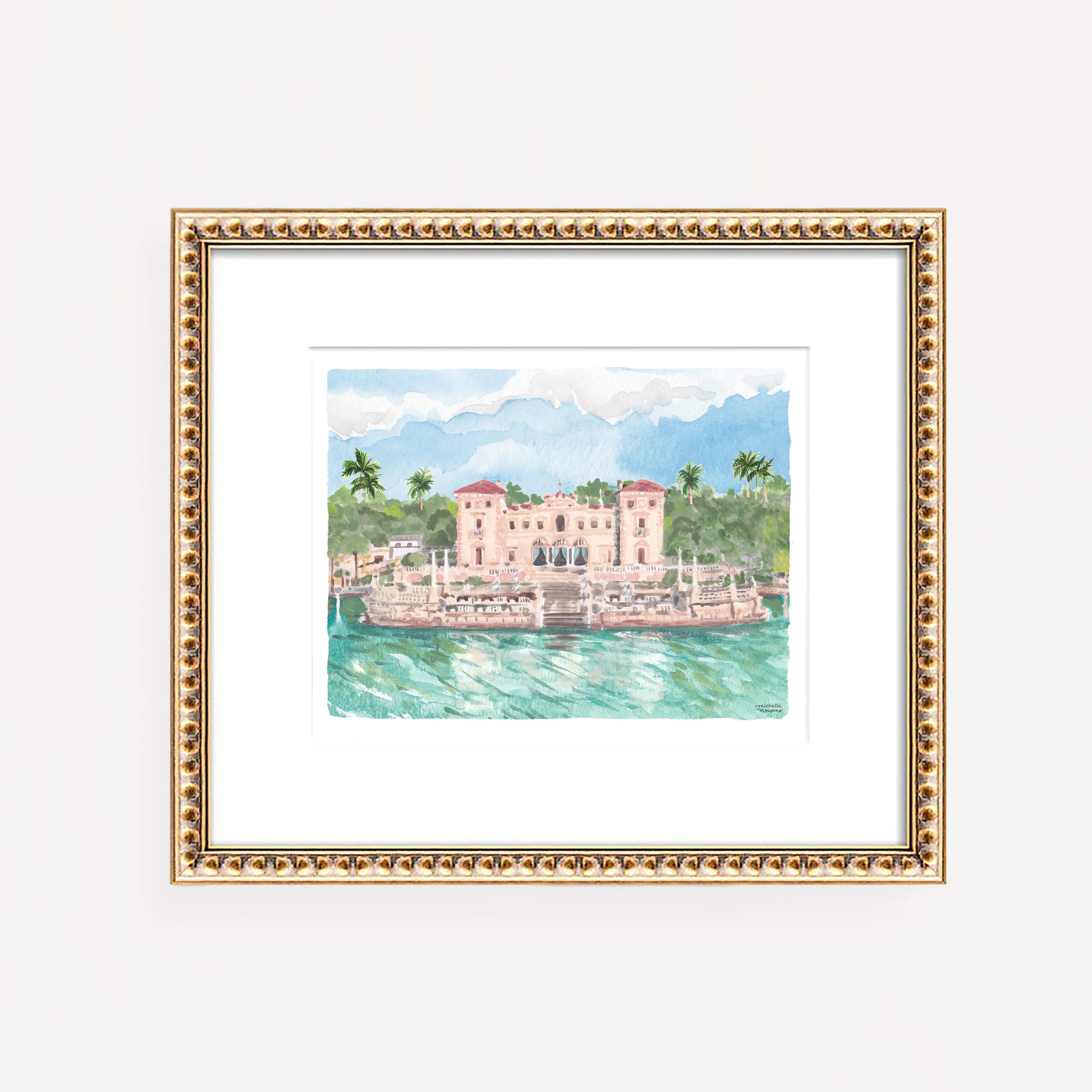 Vizcaya Museum & Gardens Miami Florida Wall Art Print