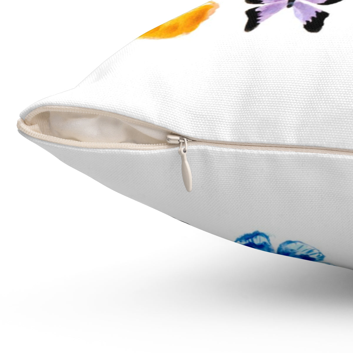 Whimsical Watercolor Butterflies Square Pillow