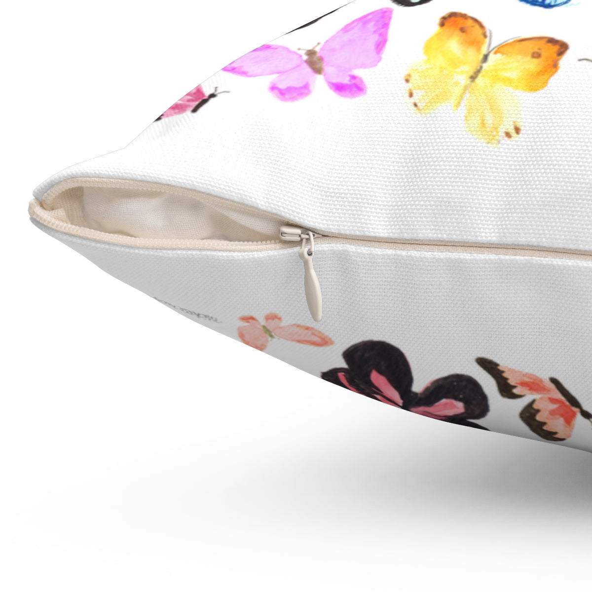 Watercolor Butterflies Square Pillow
