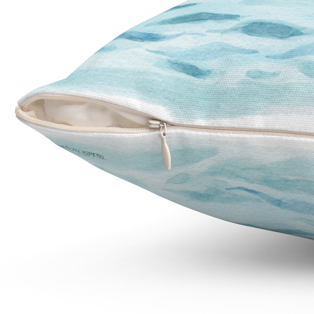 Watercolor Sailing Square Pillow by Artist Michelle Mospens