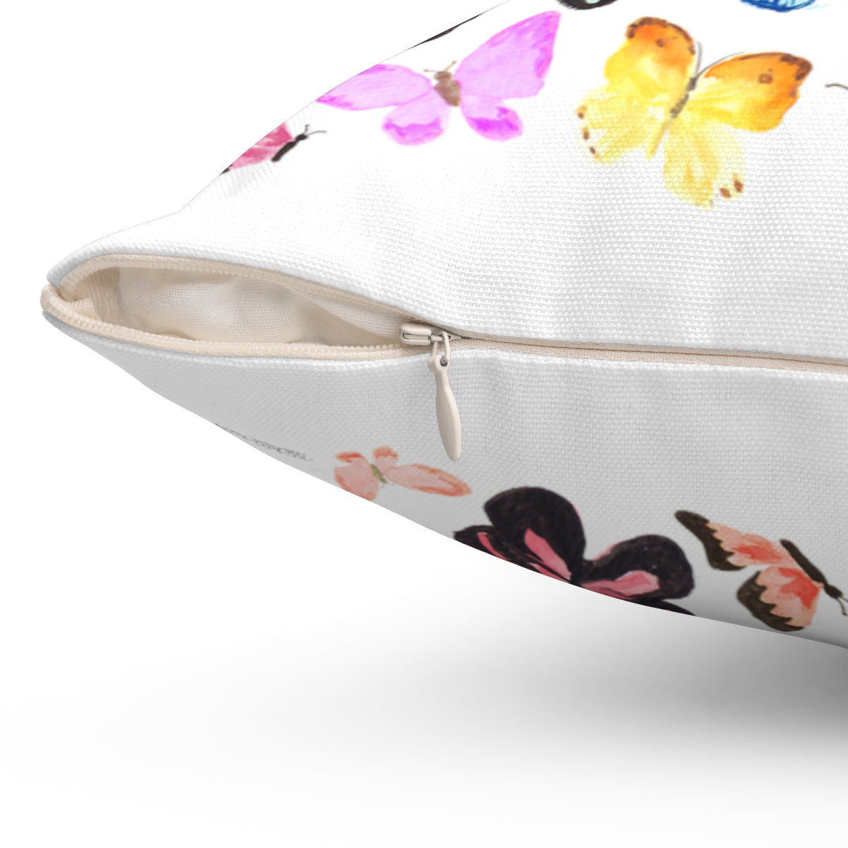 Watercolor Butterflies Square Pillow