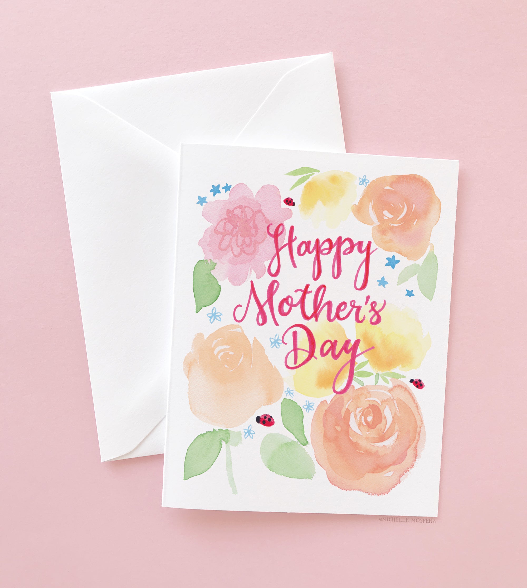 Ladybug Garden Mother's Day Card