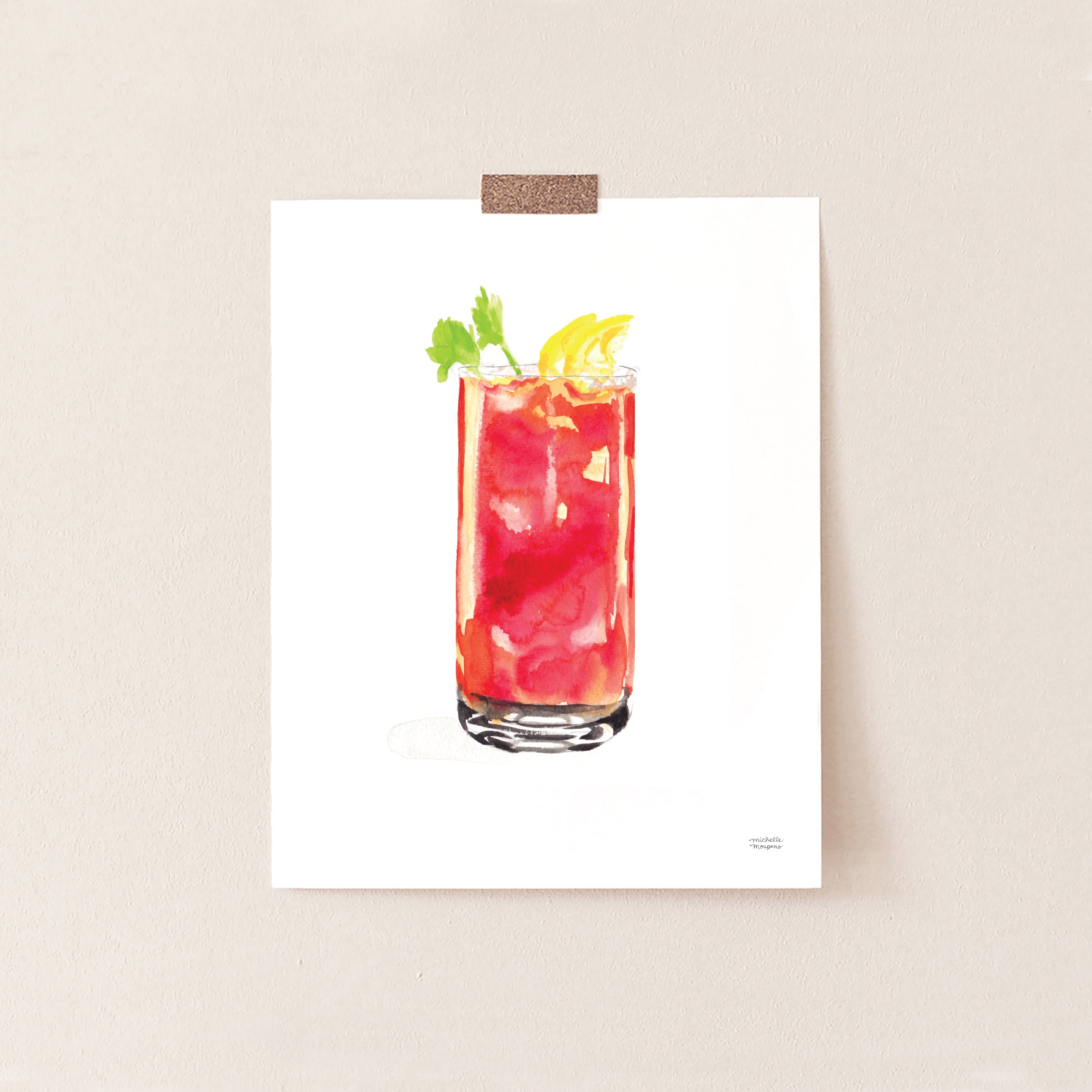 Bloody Mary Cocktail Art Print