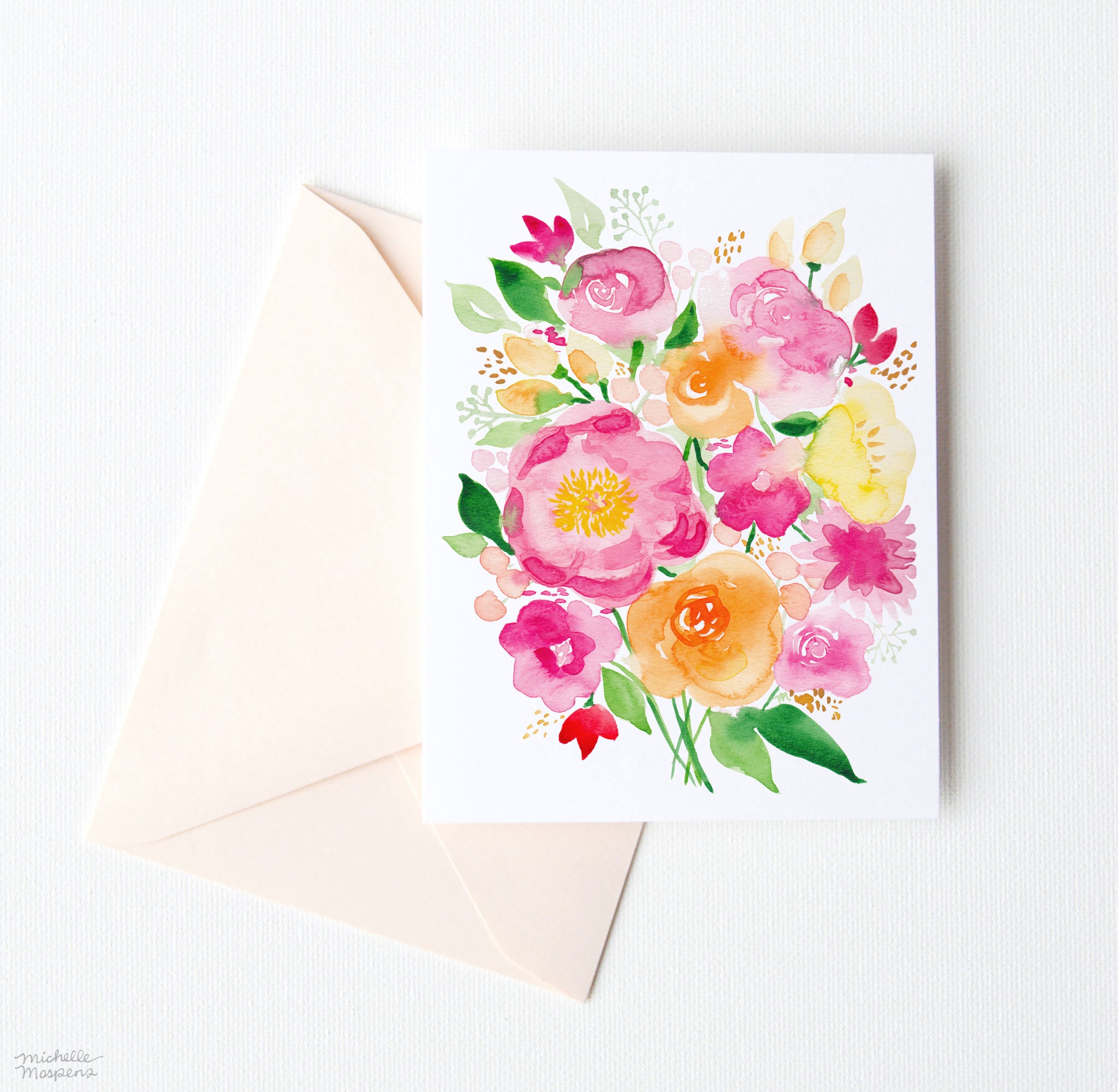 FLOWER POWER NOTE CARDS SET