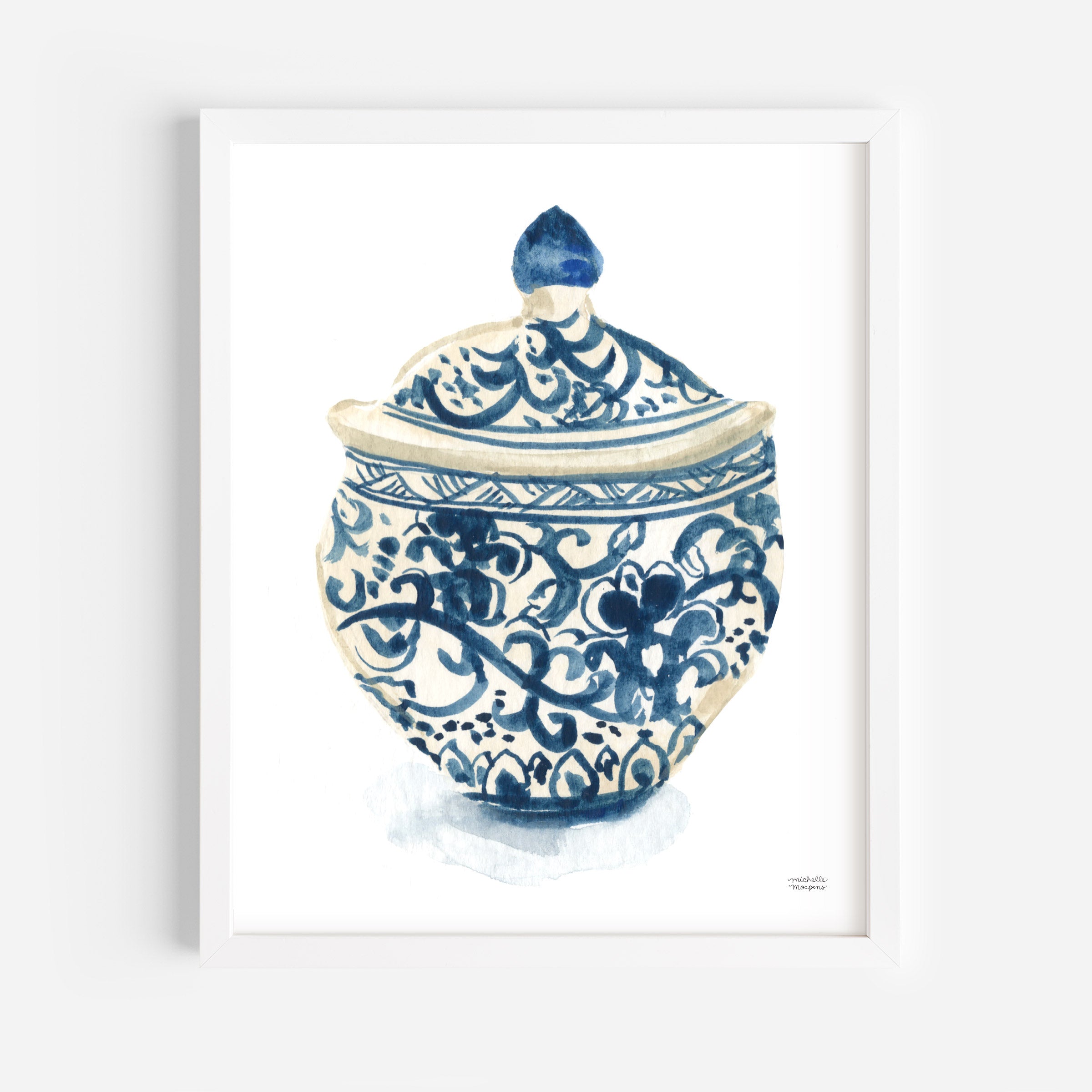 Ginger Jar No2 Watercolor Art Print