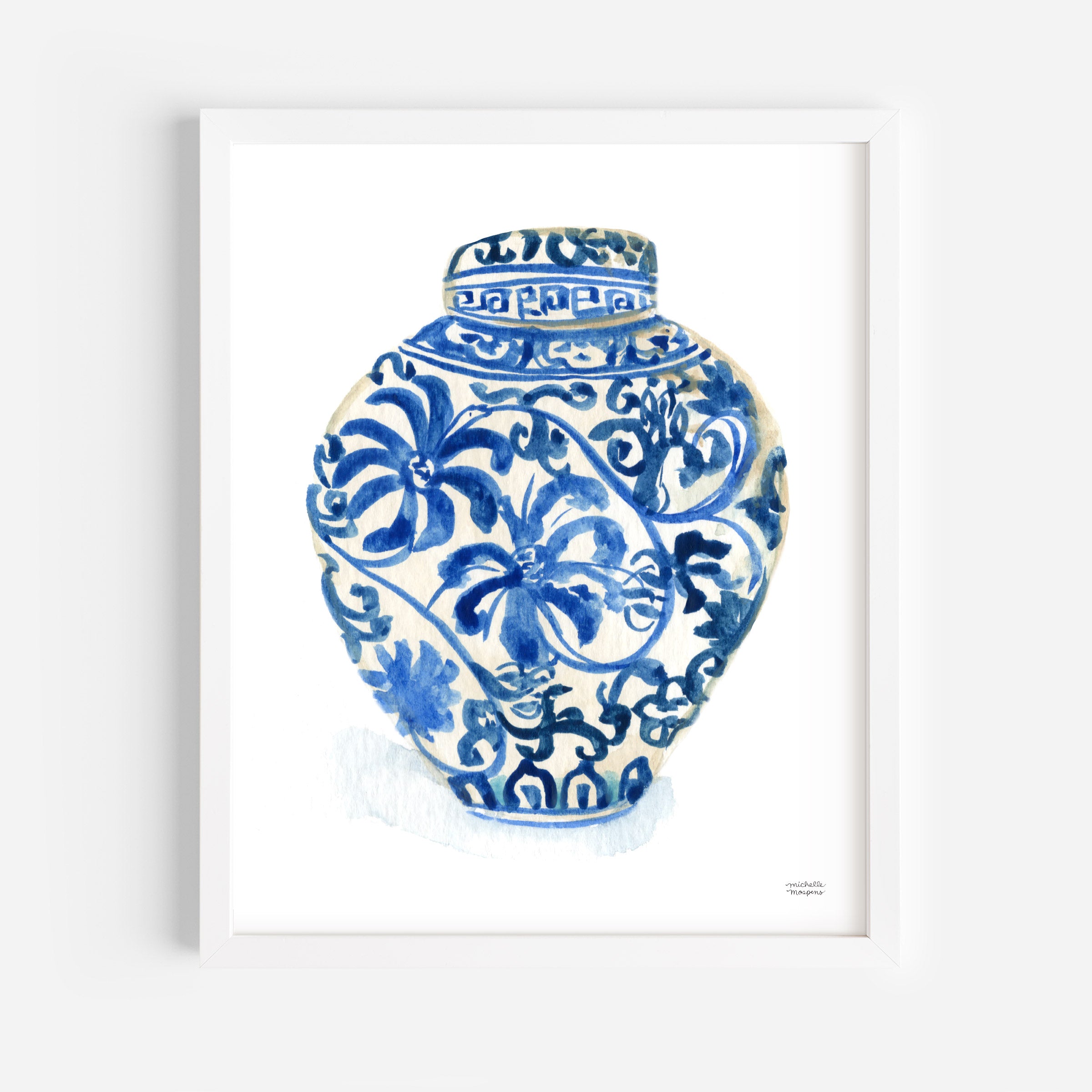 Ginger Jar No3 Watercolor Art Print