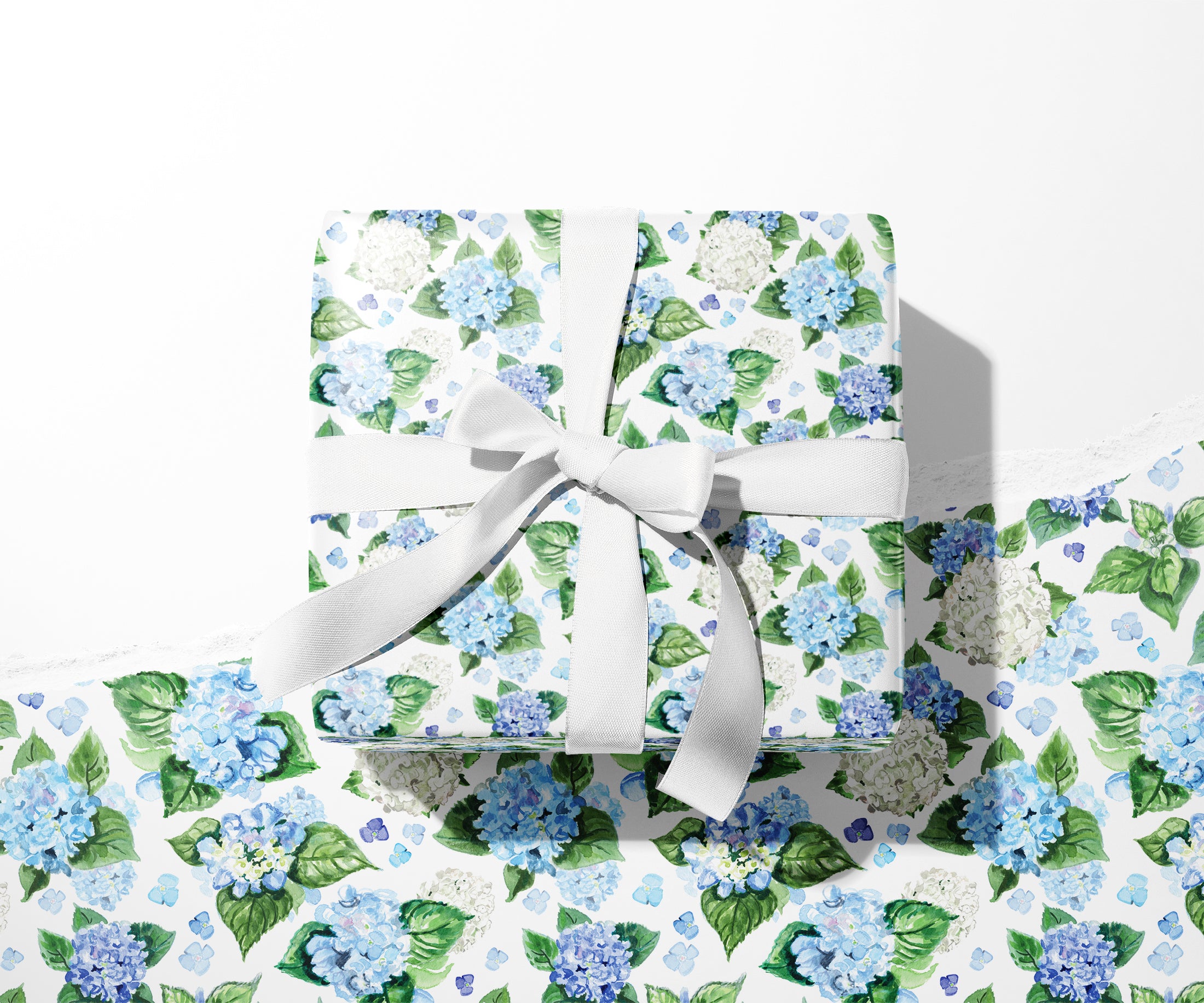 Hydrangea Blooms Gift Wrap Sheets | Floral Wrapping Paper