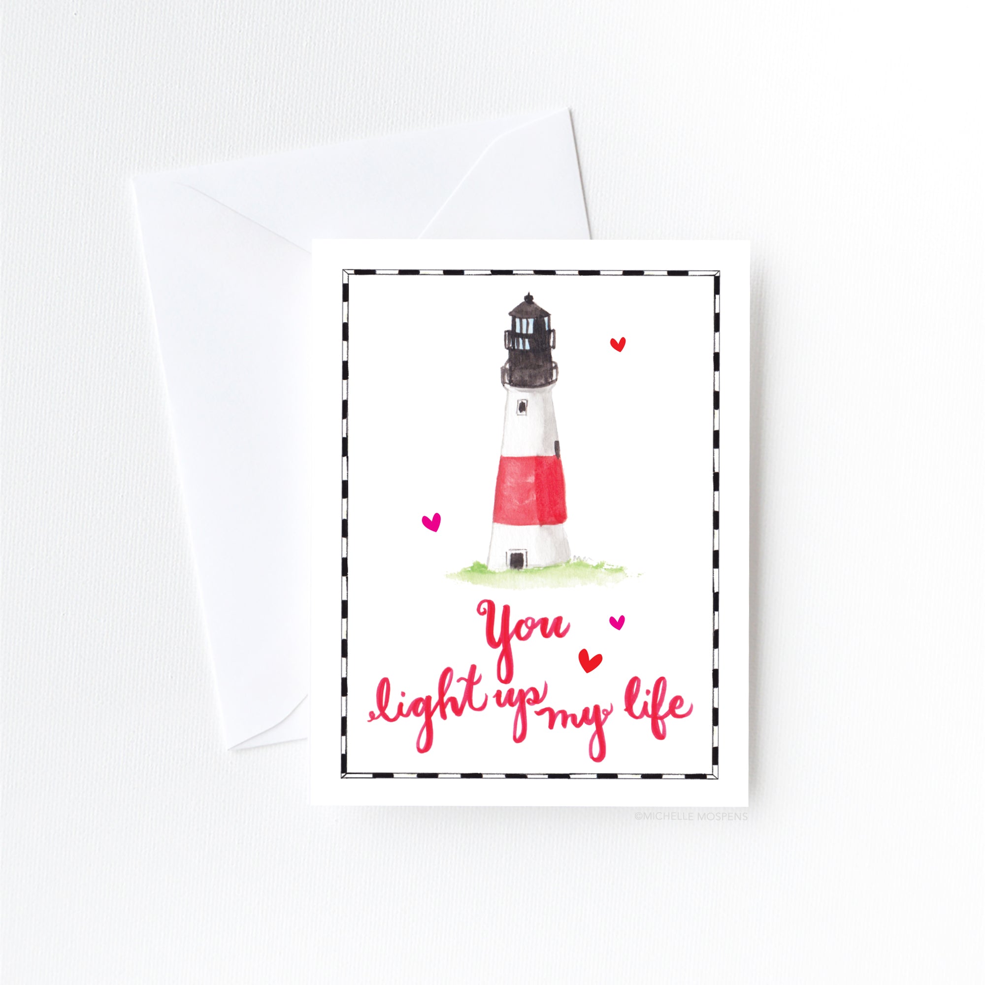 Cute You Light Up My Life Love Card