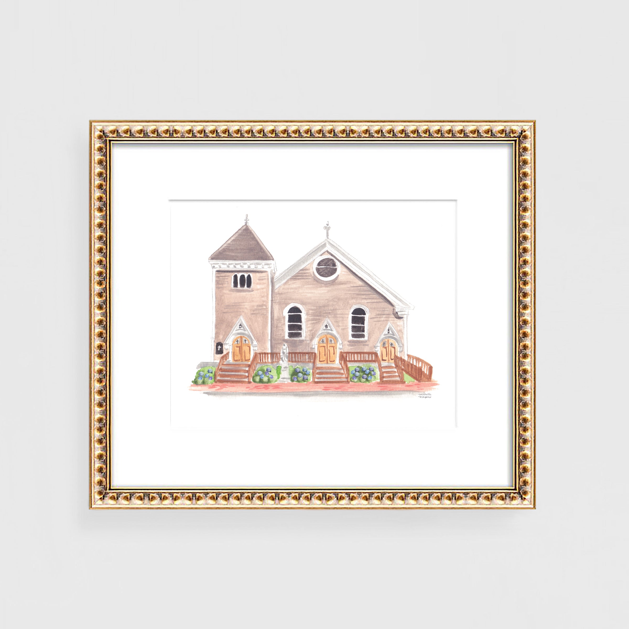 St. Mary, Our Lady of the Isle Catholic Church Art Print
