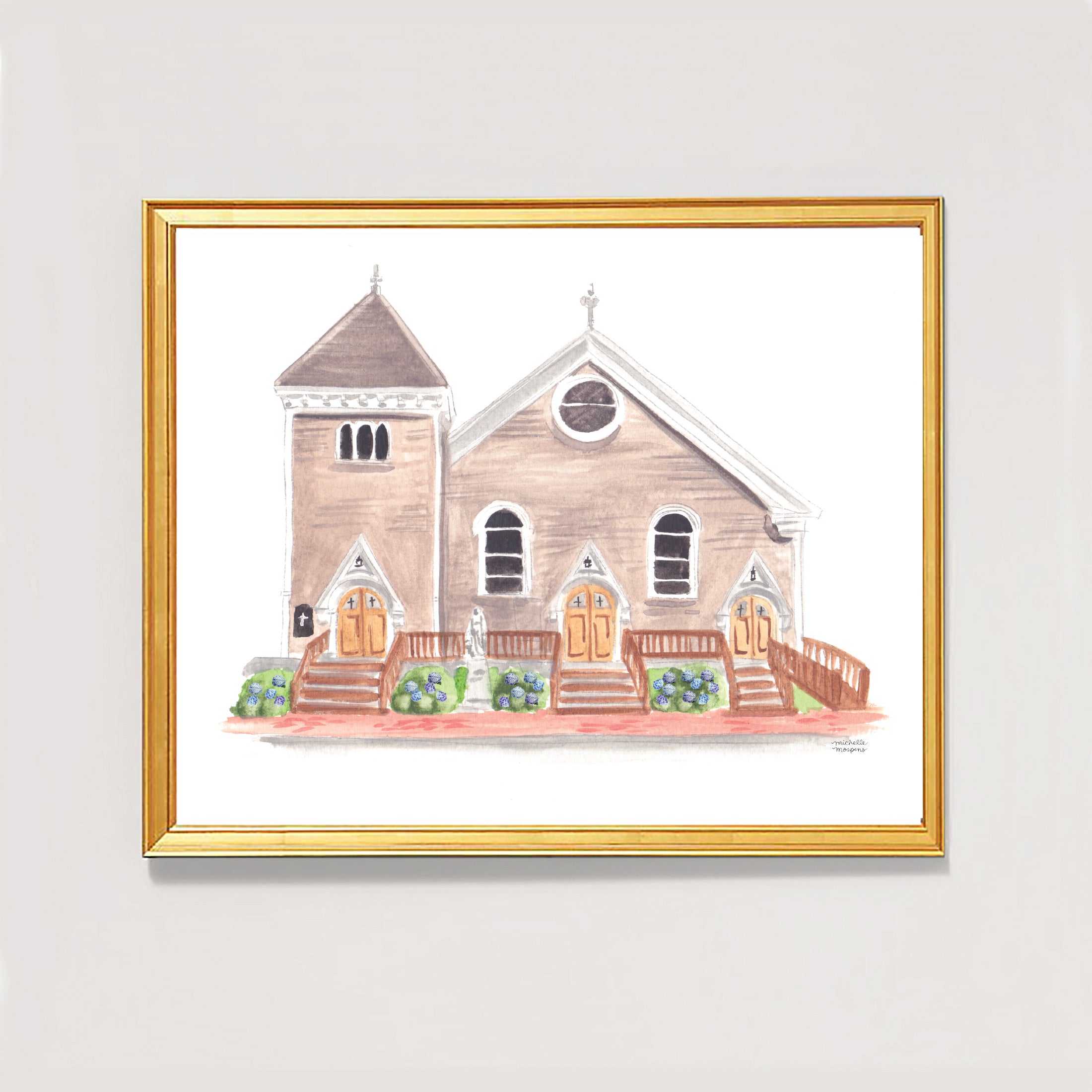 St. Mary, Our Lady of the Isle Catholic Church Art Print