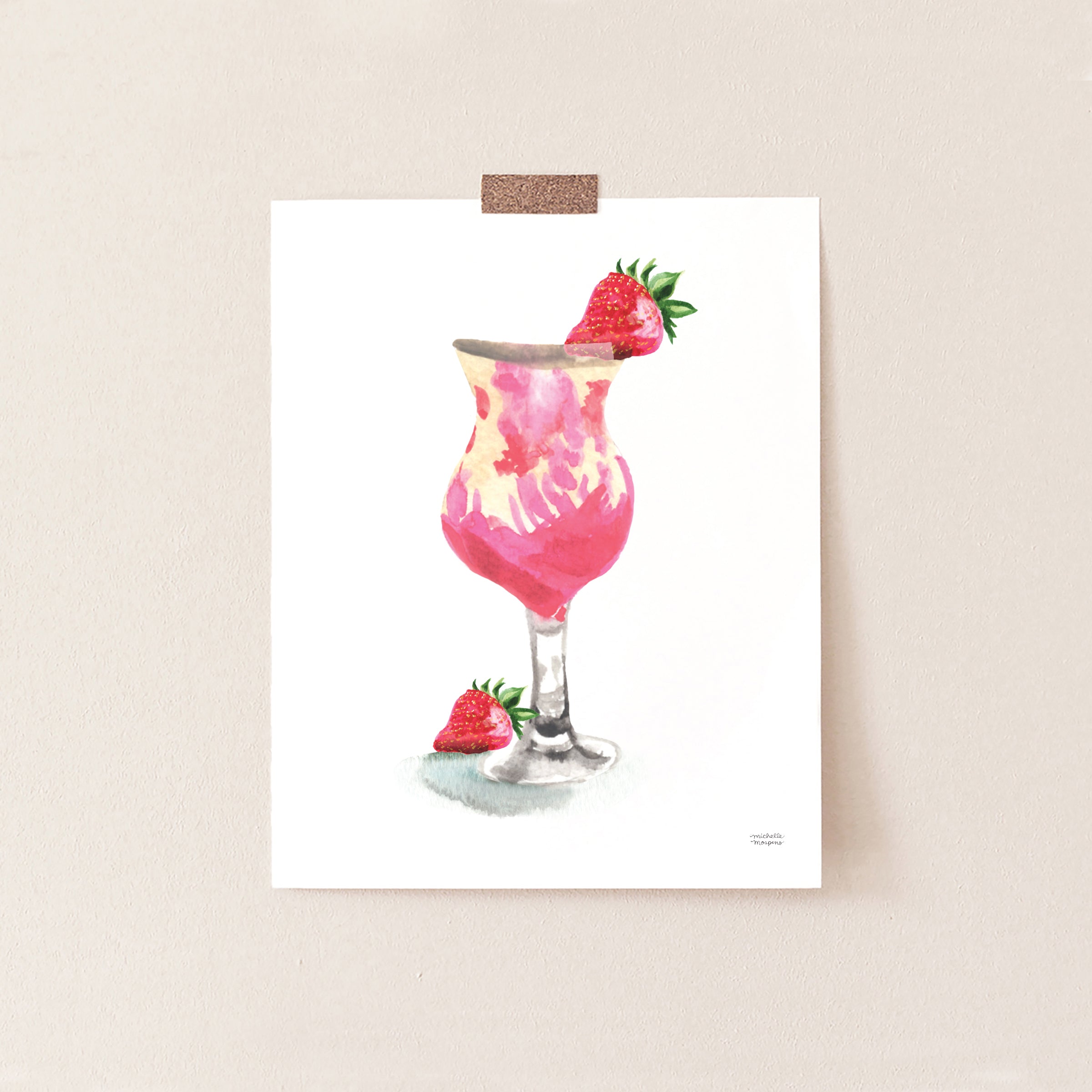 Pina Colada Cocktail Art Print