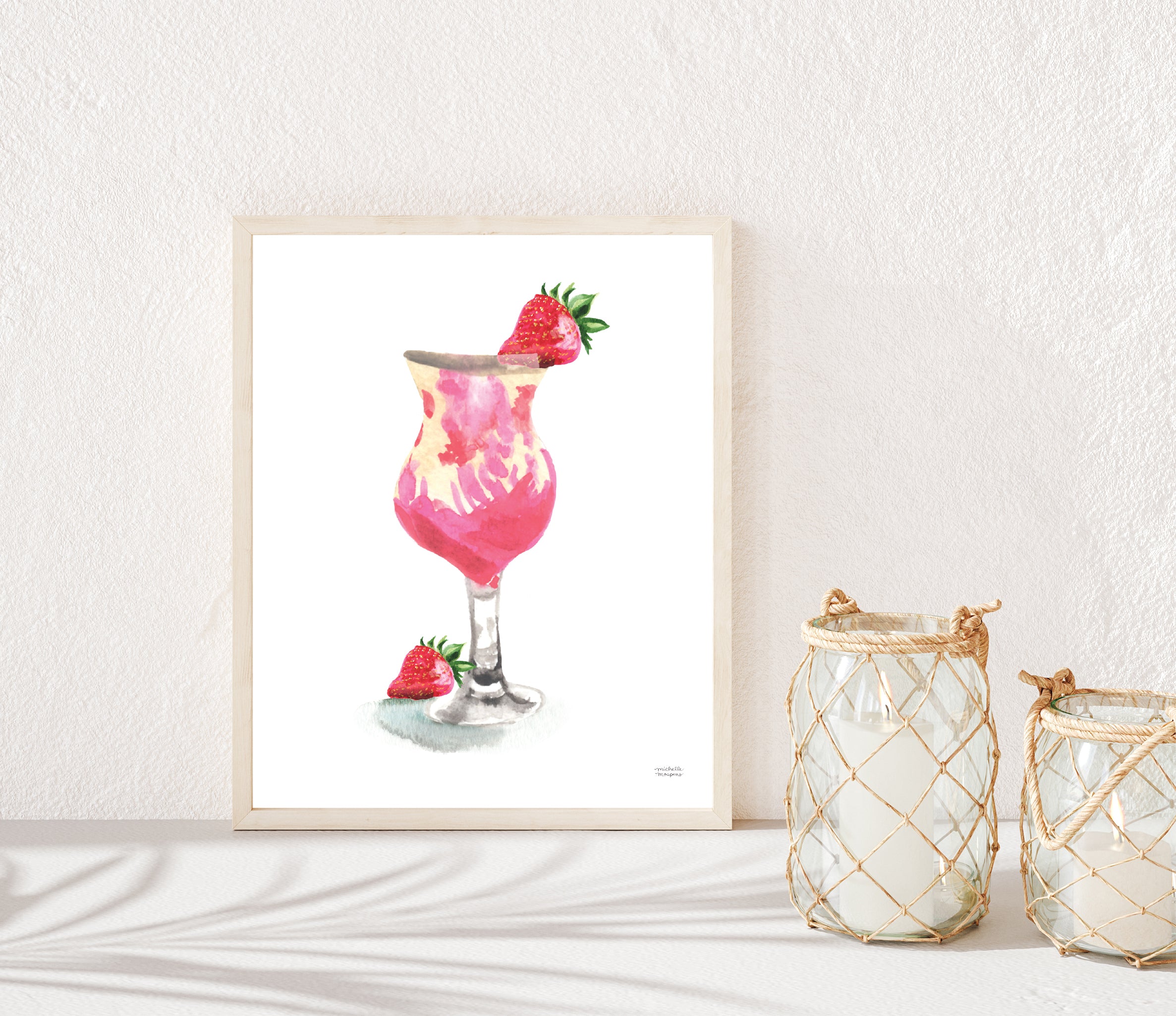 Pina Colada Cocktail Art Print