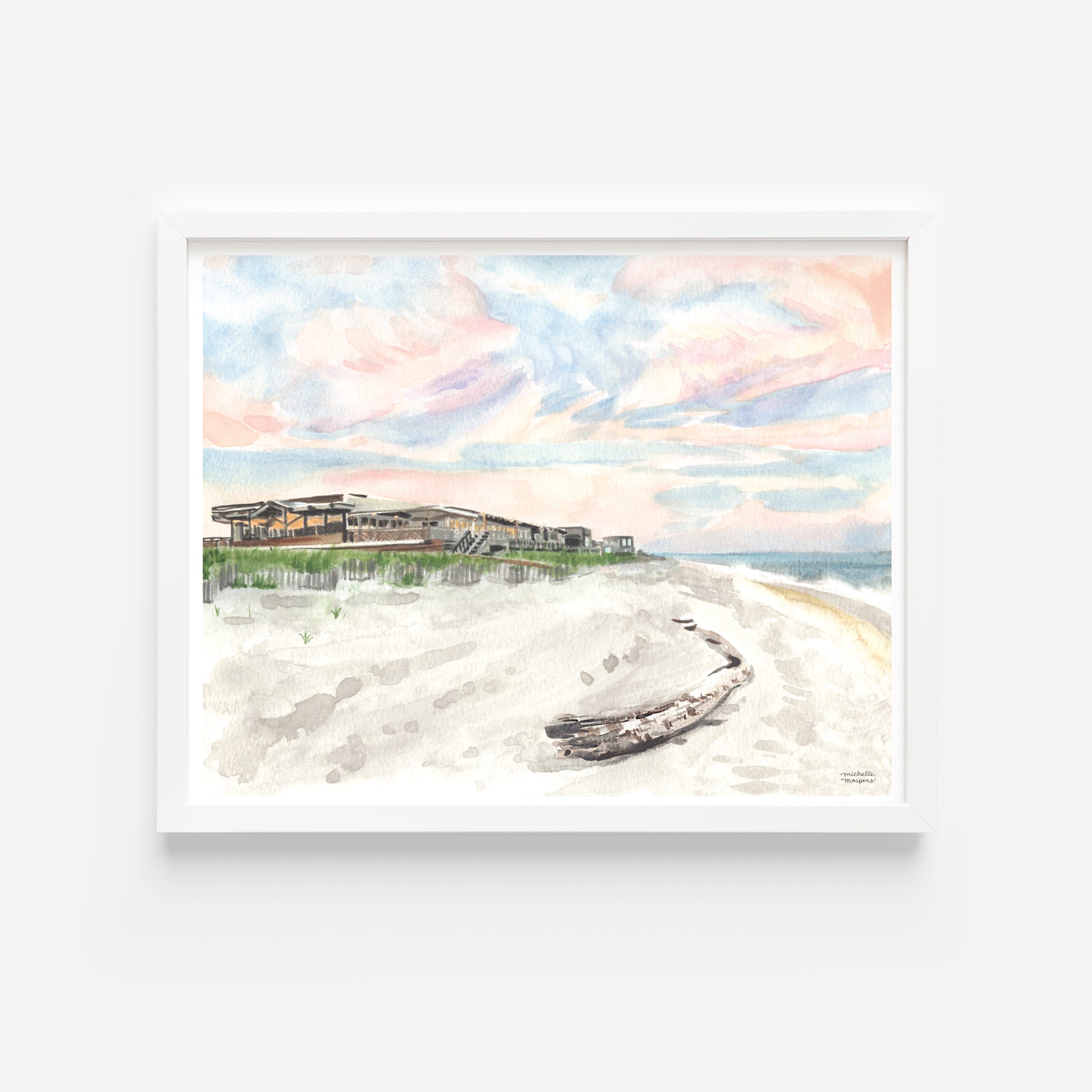 Bridgehampton Tennis & Surf Club Watercolor Print