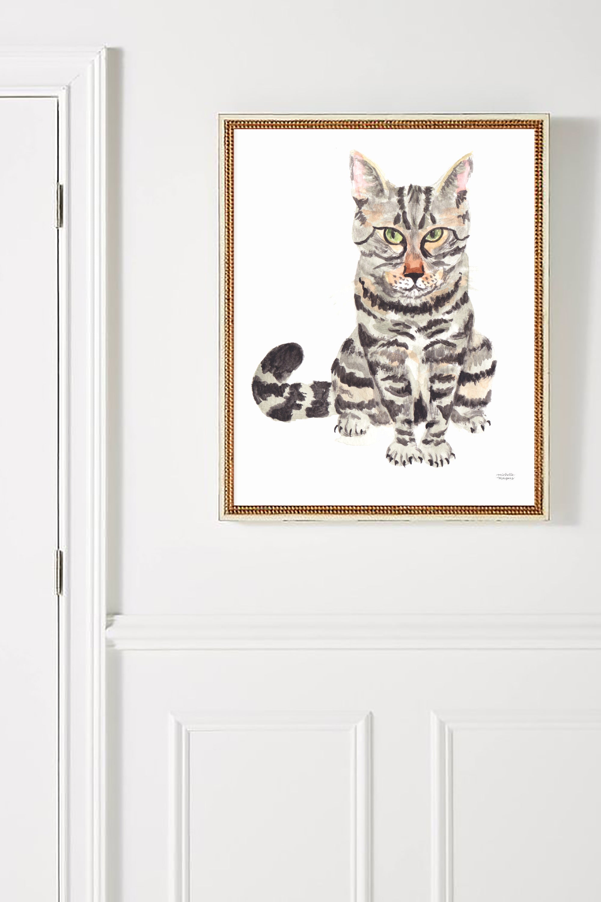 Cat Watercolor Print