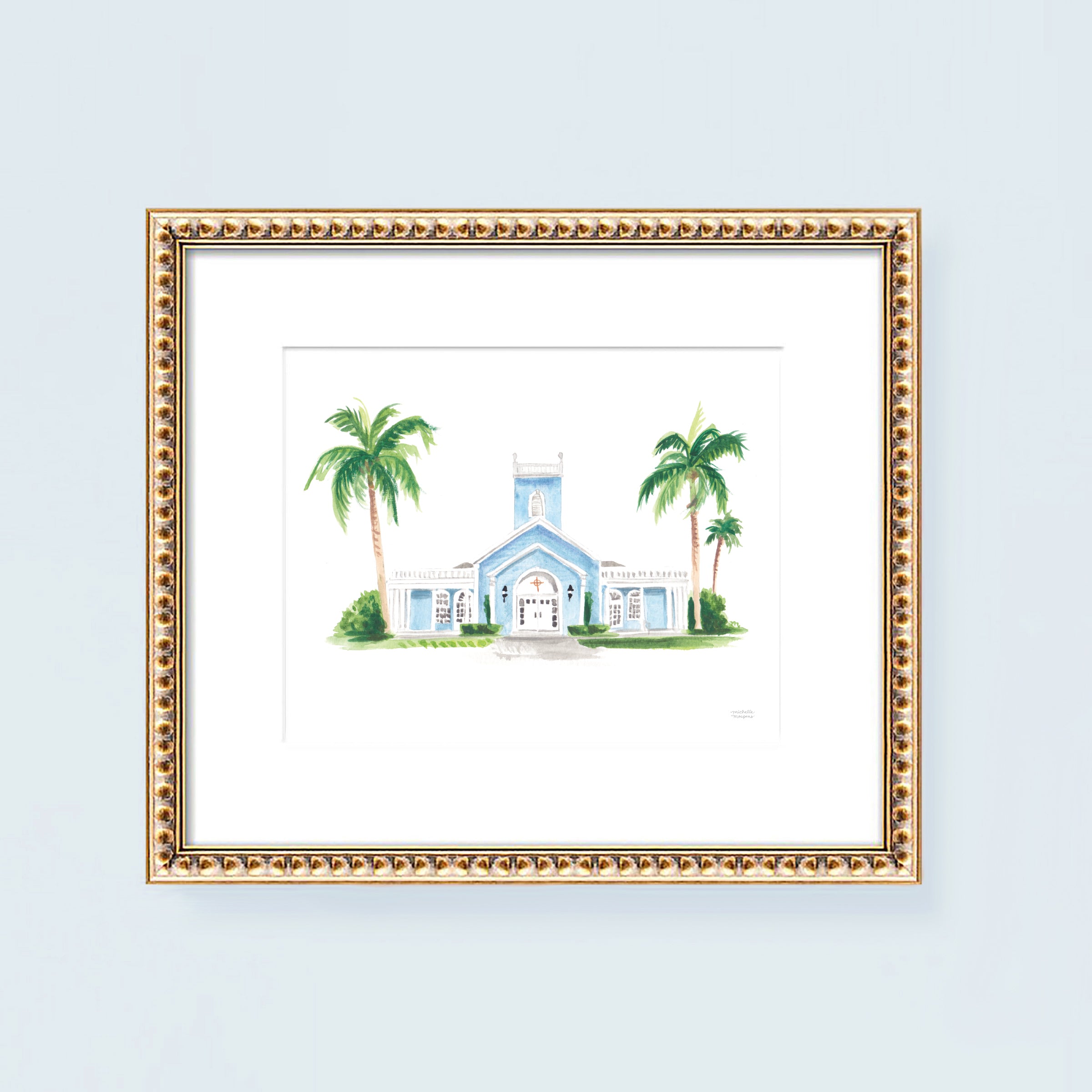 The Royal Poinciana Chapel Art Palm Beach Florida Wall Art Print