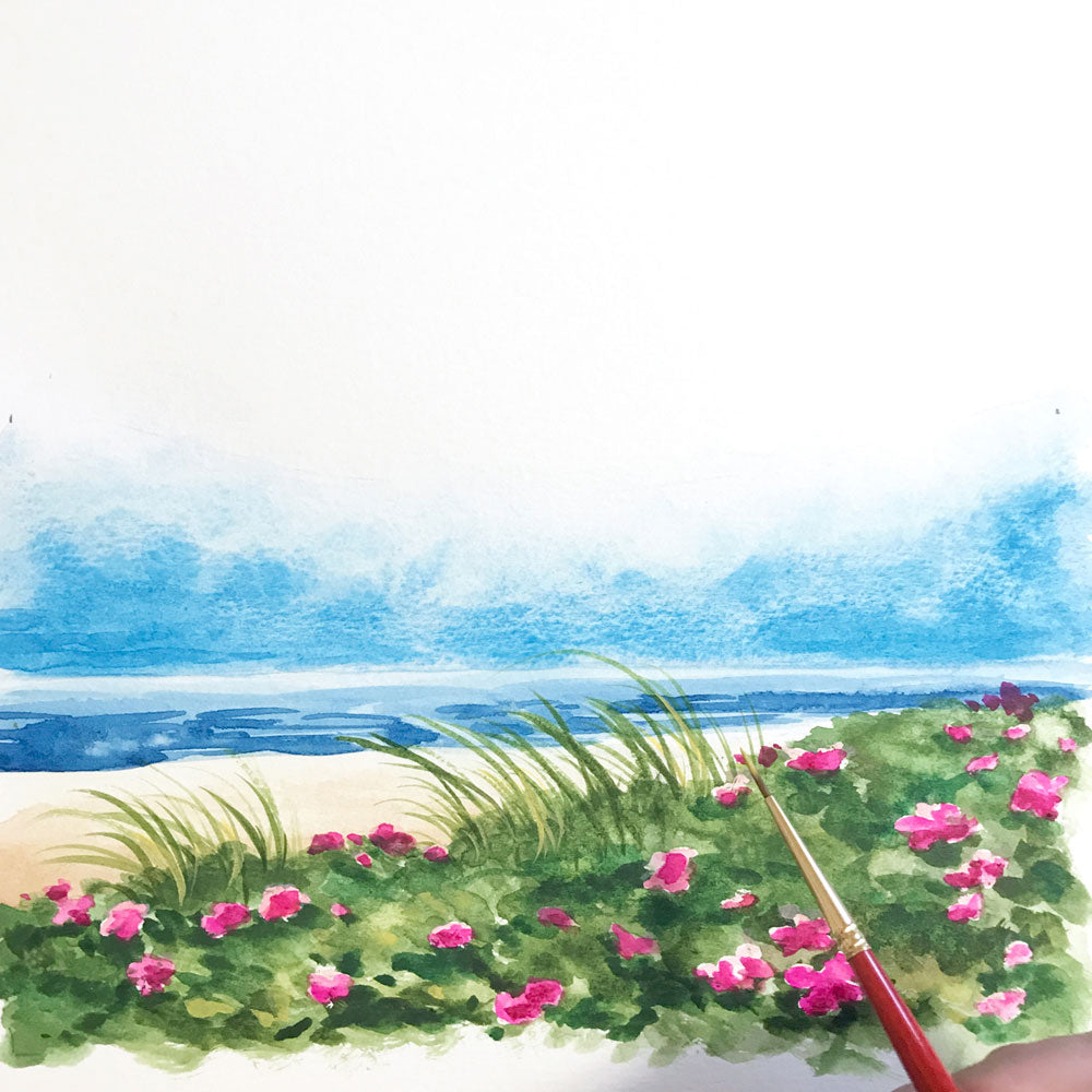 Custom Hand-painted Landscape Illustration