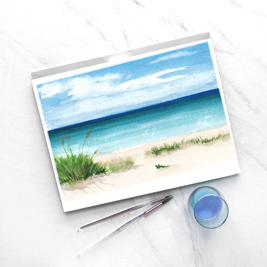Custom Hand-painted Landscape Illustration
