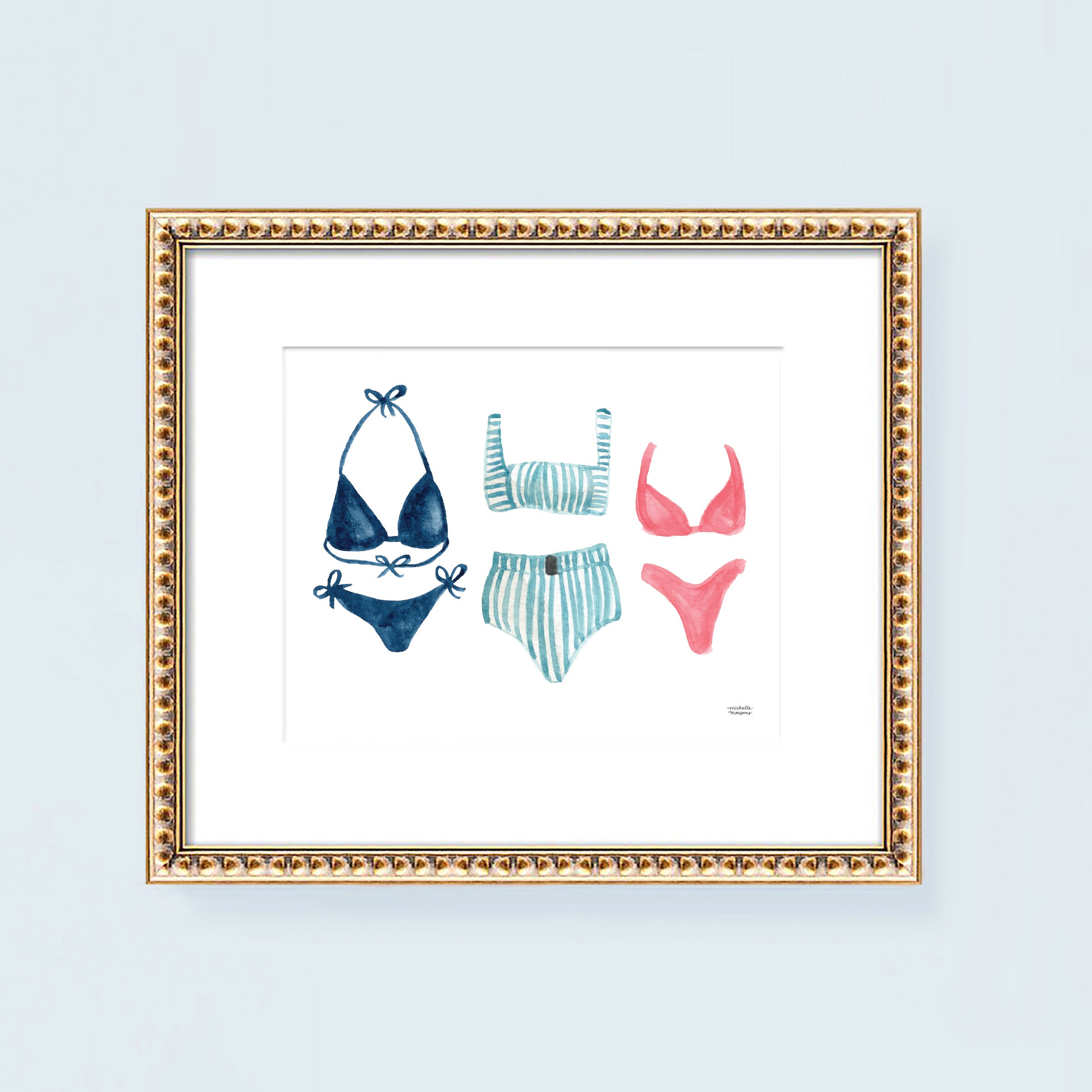 Bathing Suits Wall Art Print