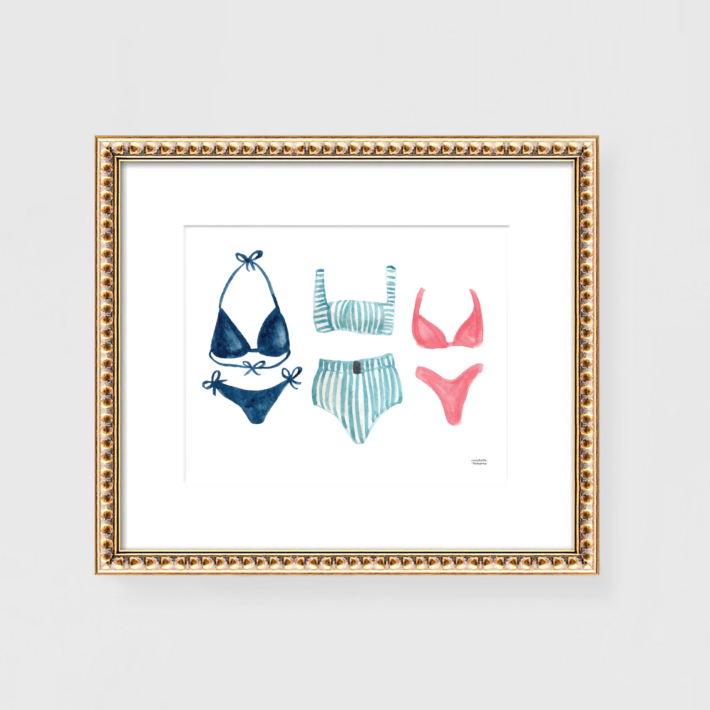 Bathing Suits Wall Art Print