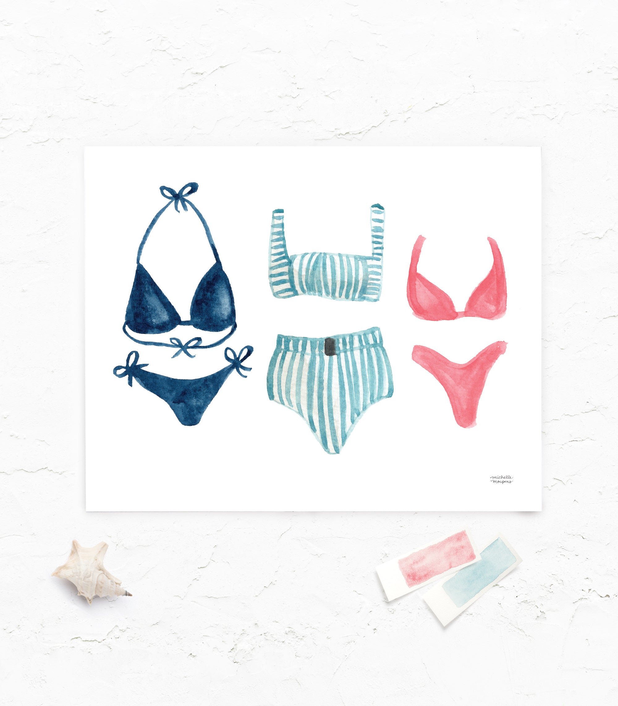 Bathing Suits Wall Art Print