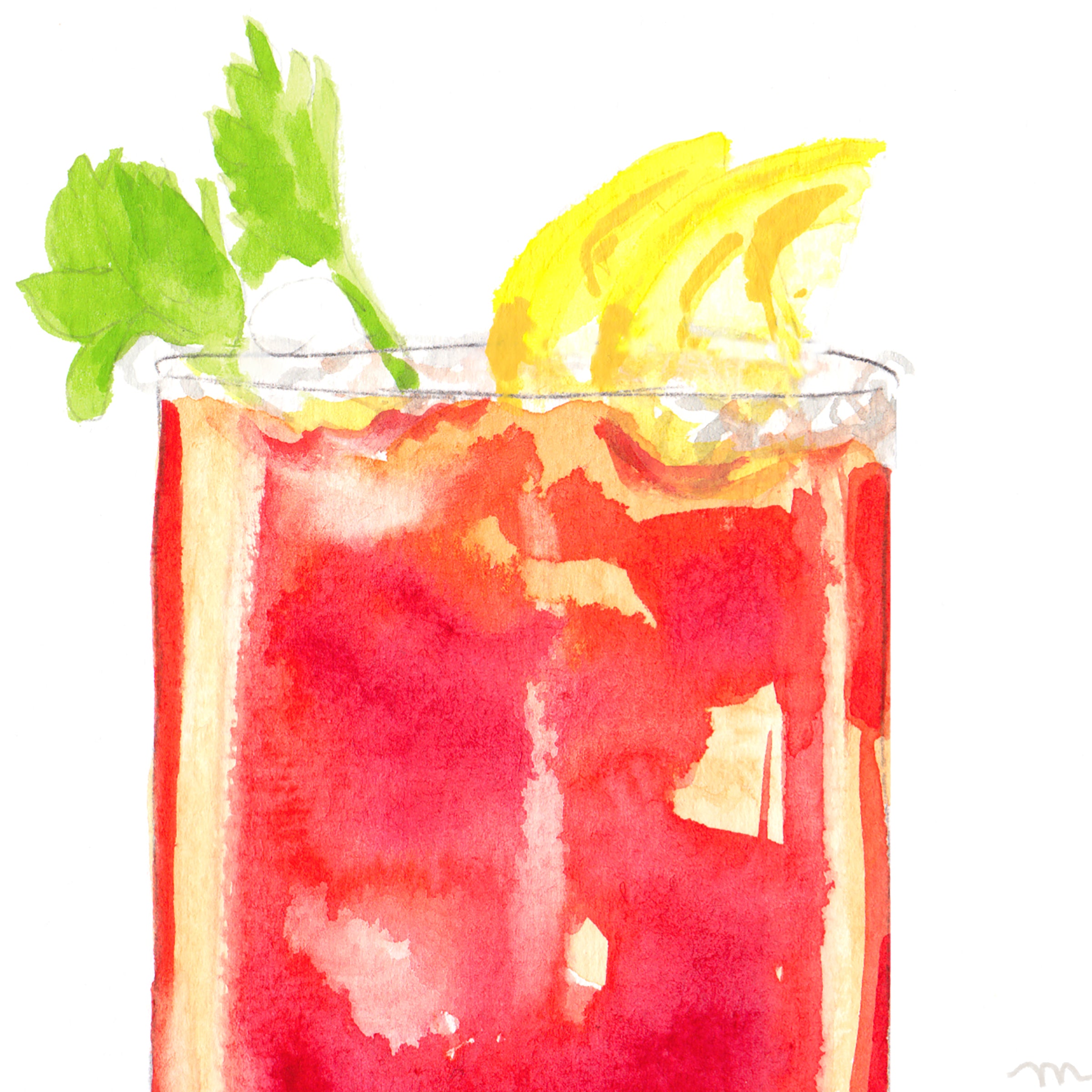 Bloody Mary Cocktail Art Print