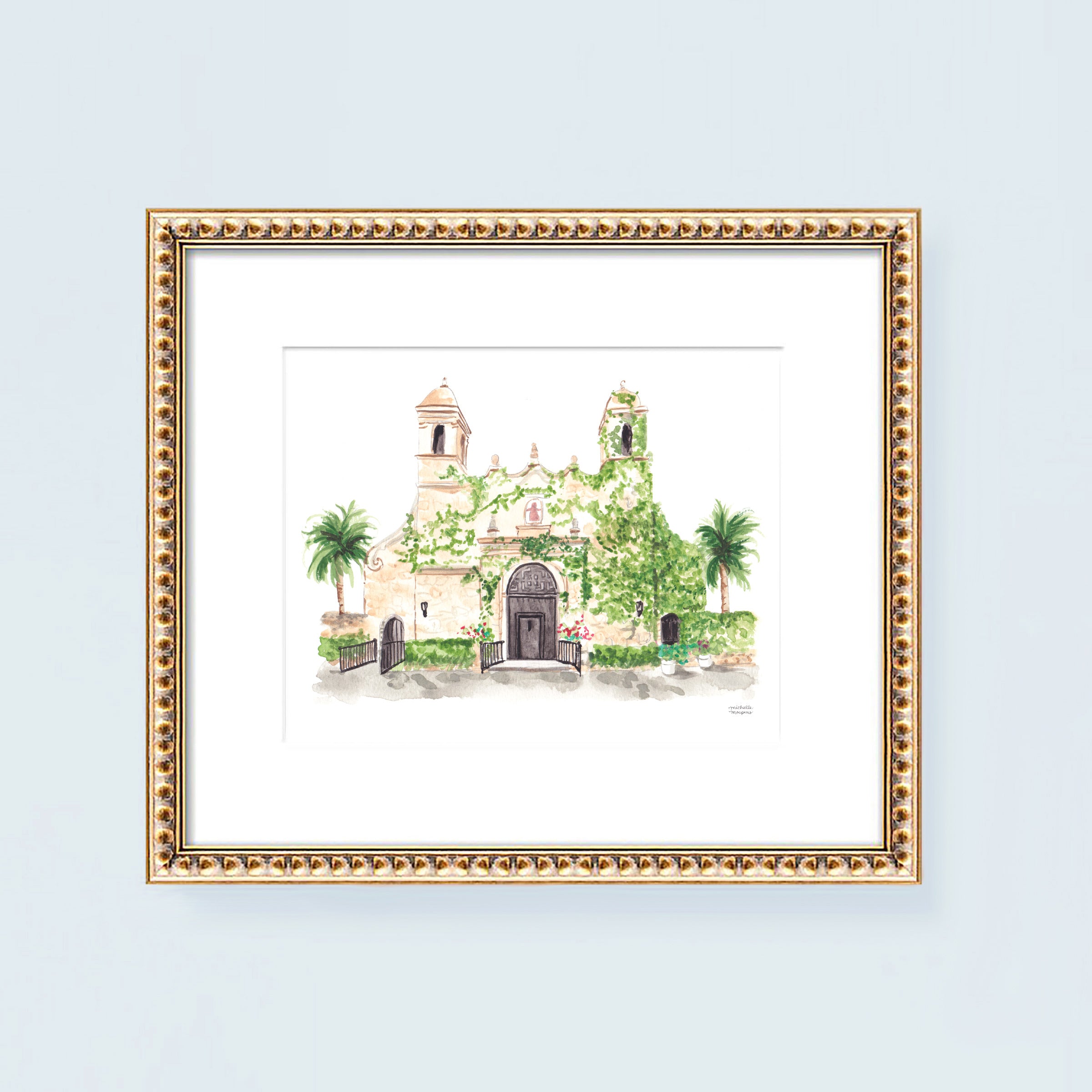 Plymouth Congregational Church Miami Florida Wall Art Print by Michelle Mospens
