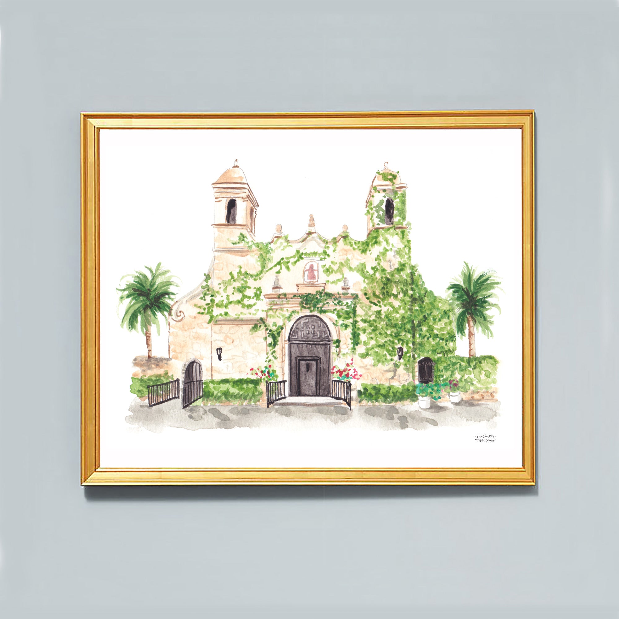 Plymouth Congregational Church Miami Florida Wall Art Print by Michelle Mospens