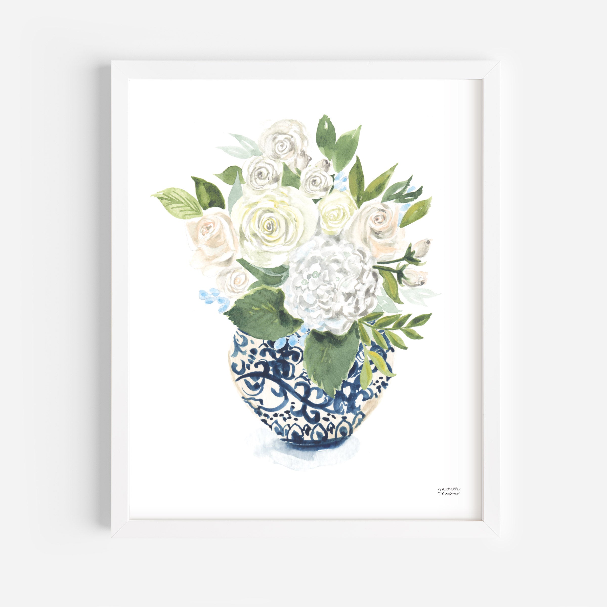 Ginger Jar Bouquet No12 Art Print