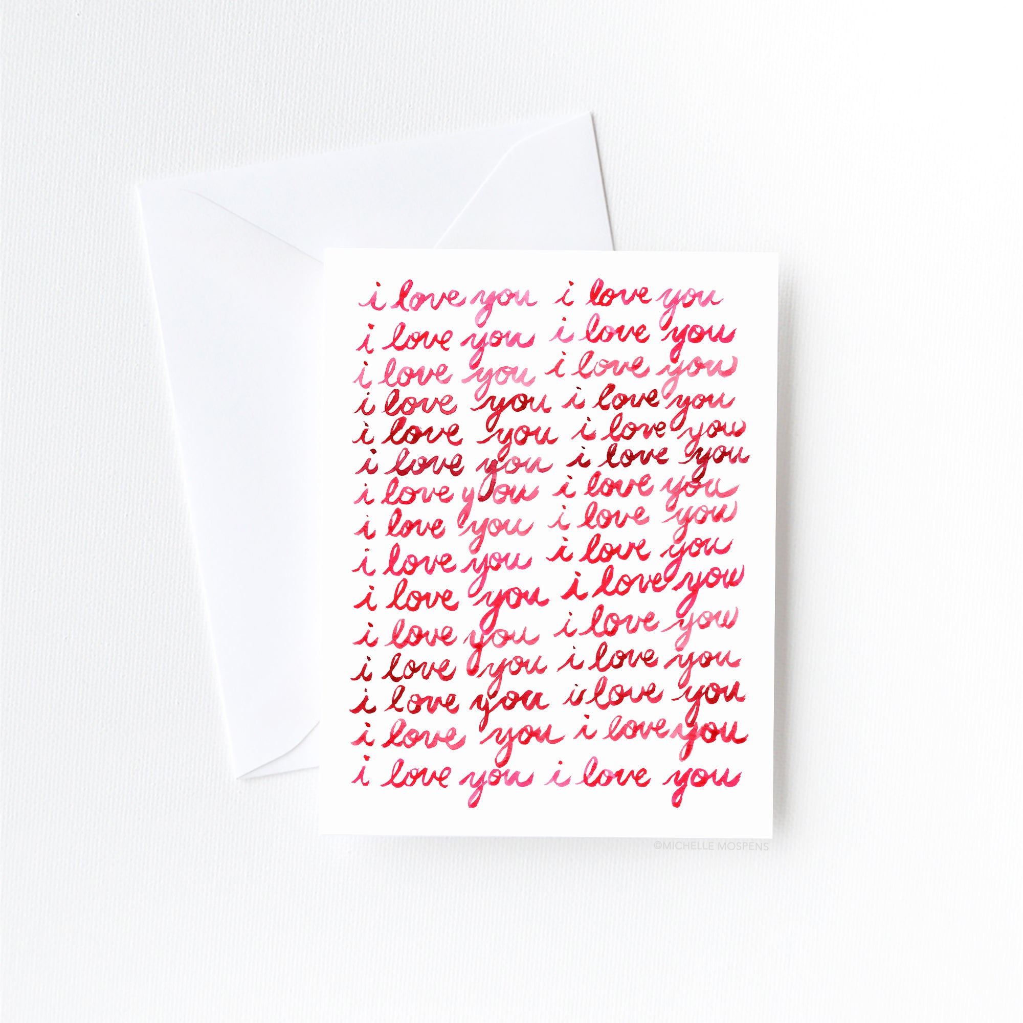 I Love You I Love You I Love You Love Card